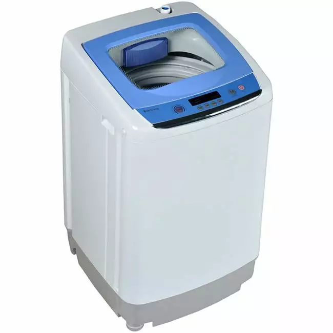 0.9 cu. ft. High Efficiency Portable Washer. White & Blue