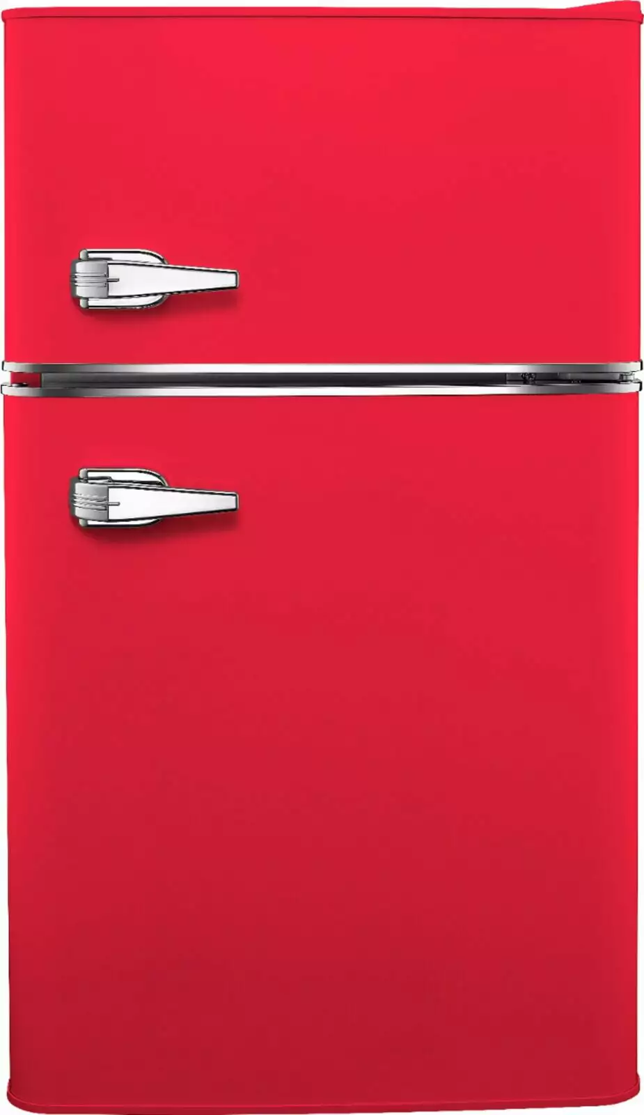 Insignia- Retro 3.1 cu. ft. Mini Fridge with Top Freezer - Hot rod red