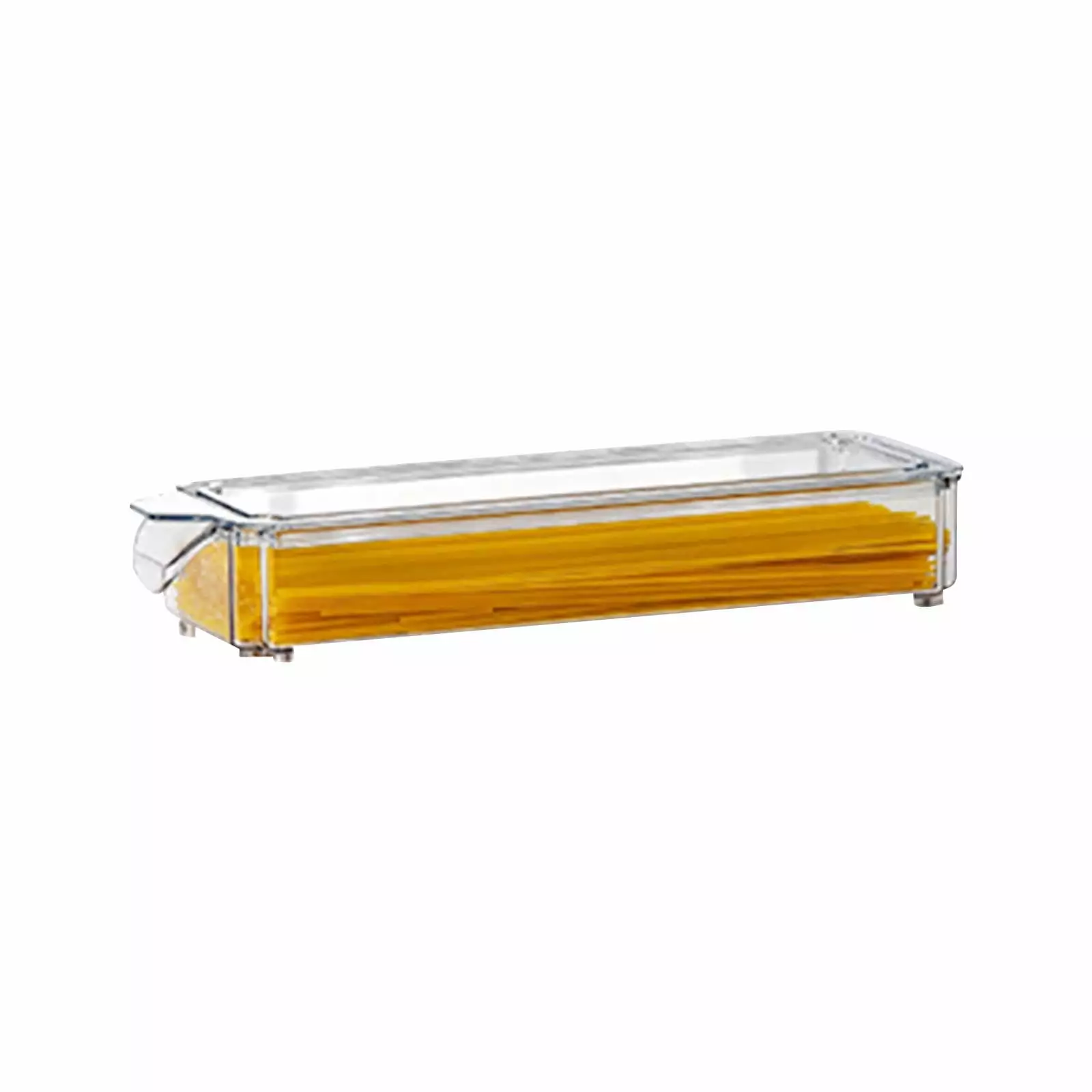 1.35L Refrigerator Organizer Bin with Lid. Clear Fridge Drawer Organizer. Plastic Food Container for Kitchen organizer