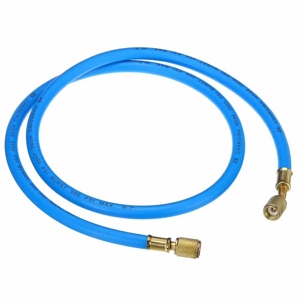 1/4 SAE Refrigerantion Charging Hose 3.9ft 500PSI HVAC Hose Air Conditioner Blue