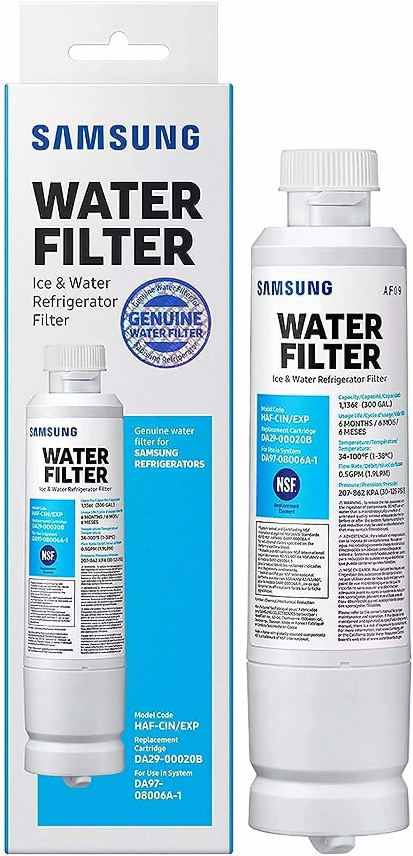 1 PACK DA29-00020B Replacement for HAF-CIN/XME. HAF-CIN .DA29-00020B Refrigerator Water Filter