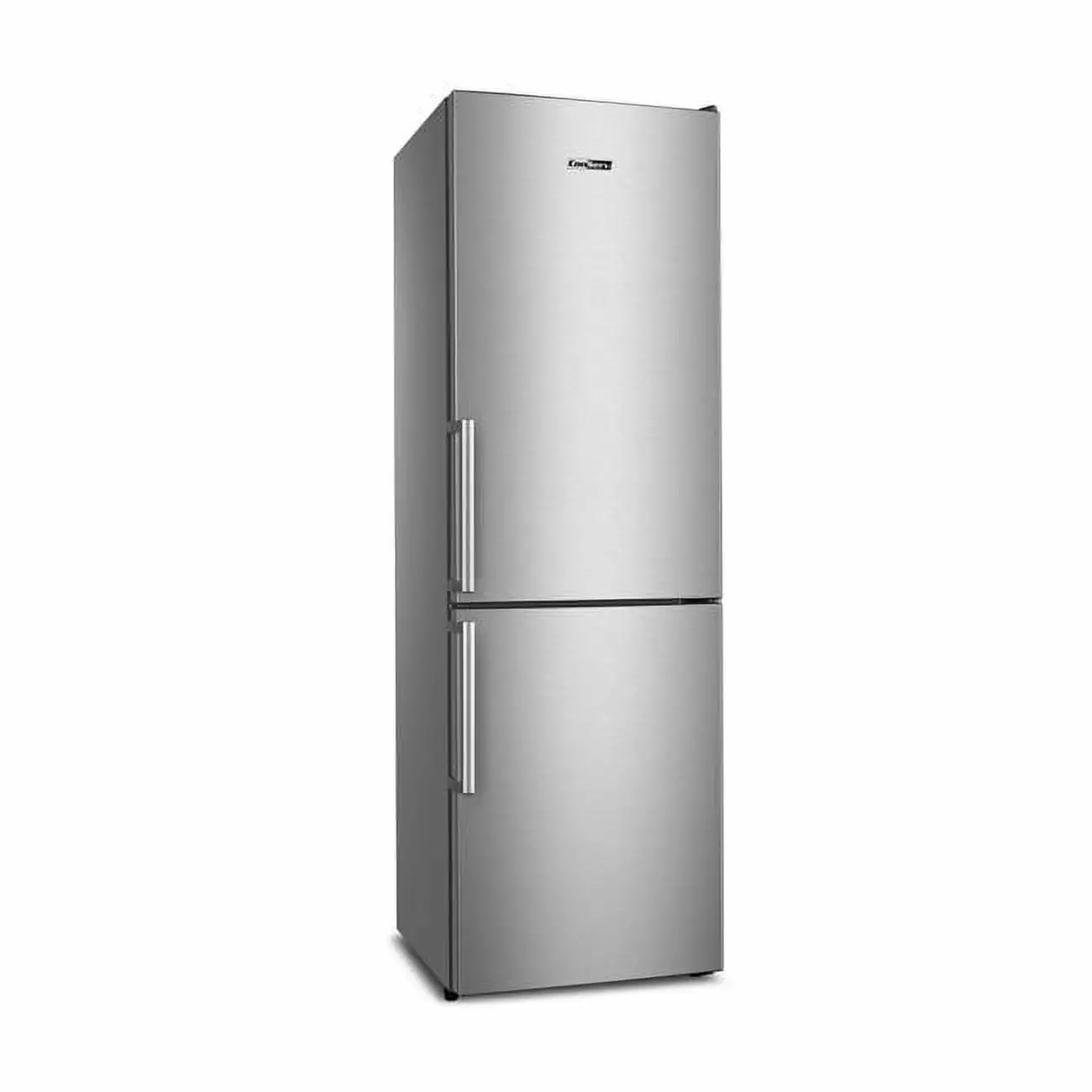 11.5 cu.ft. Slim Refrigerator Bottom Large Freezer E-Star Real Stainless with Wine Rack