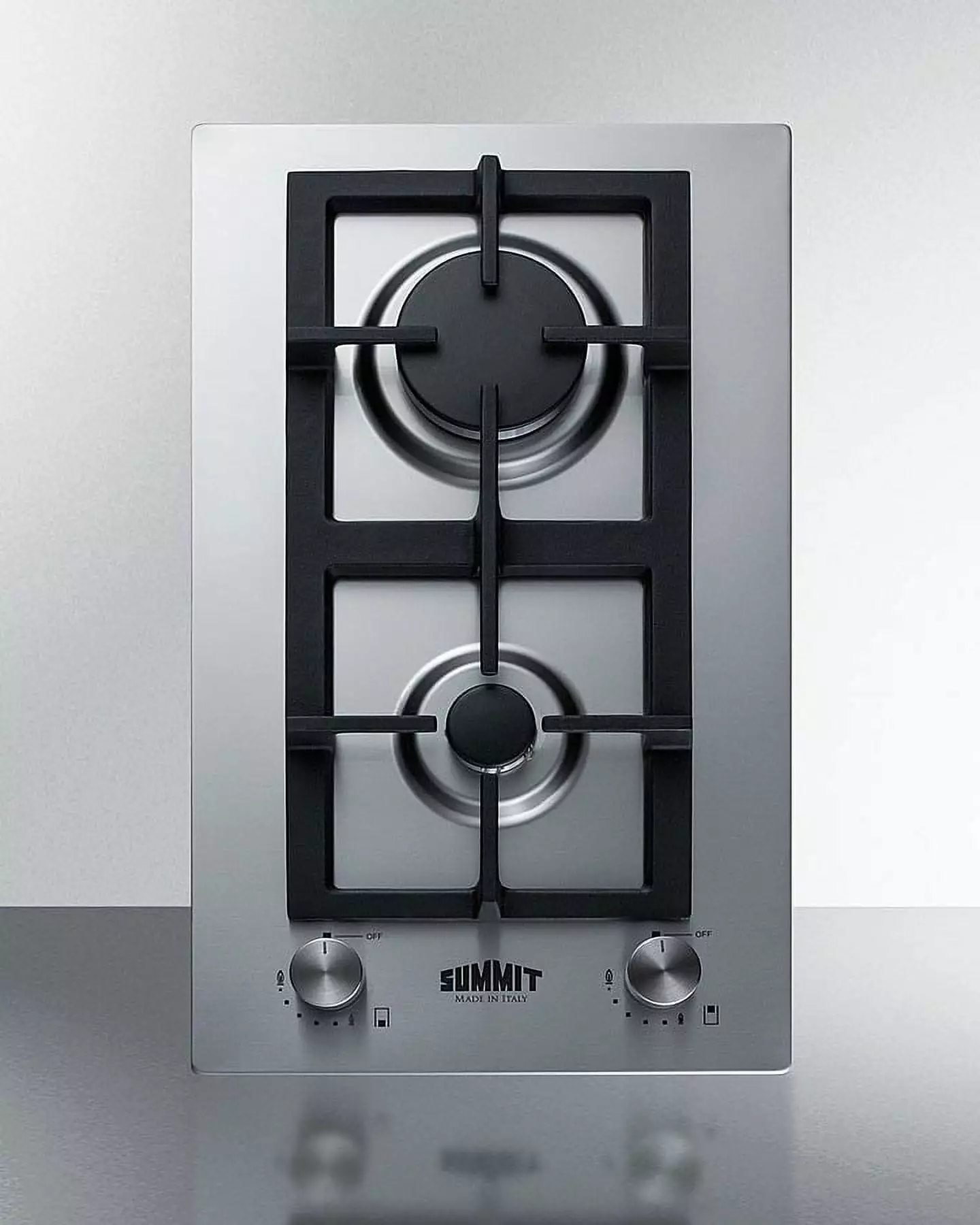 12 Wide 2-Burner Gas Cooktop In Stainless Steel