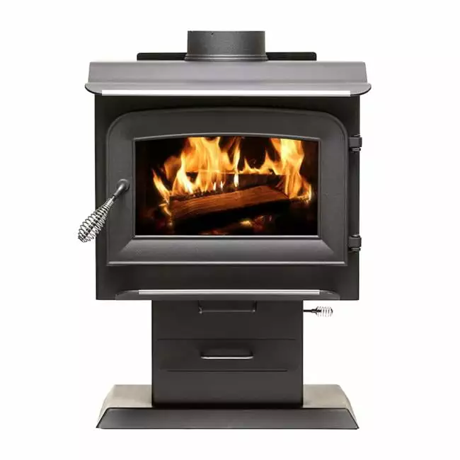 1200 sq. ft. Pedestal Wood Stove