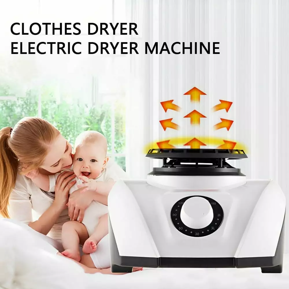 1200W Electric Compact Portable Clothes Laundry Dryer for Apartment Home