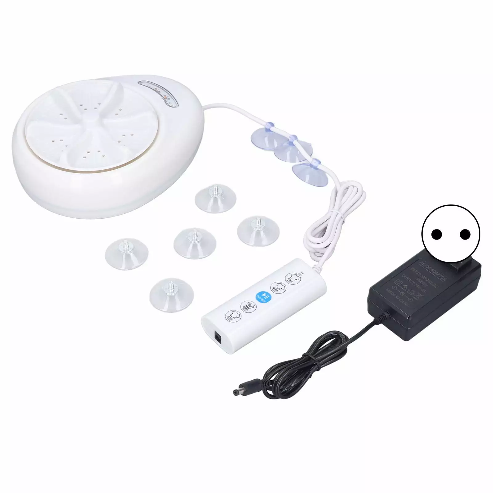 120W Portable Washing Machine Mini Washer Travel Clothes Underwear Washer for Outdoor 100?240VEU Plug