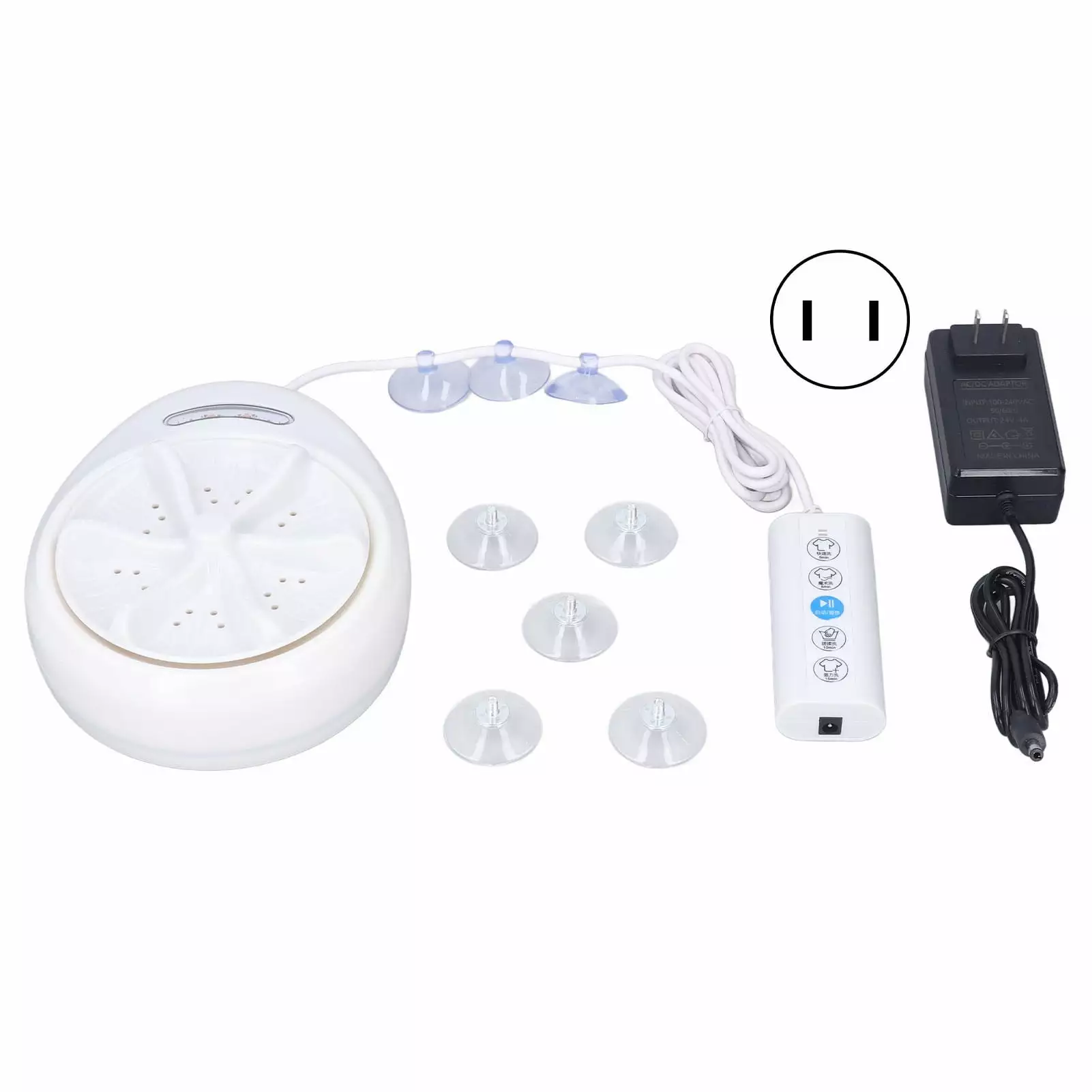 120W Portable Washing Machine Mini Washer Travel Clothes Underwear Washer for Outdoor 100?240VUS Plug