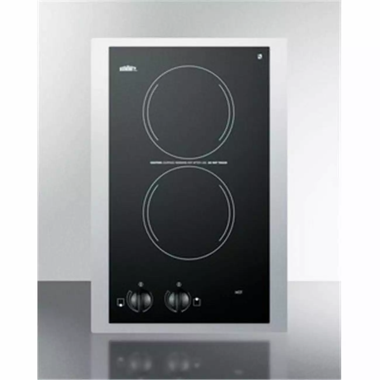 15 in. 115V Electric Smoothtop Cooktop. Black