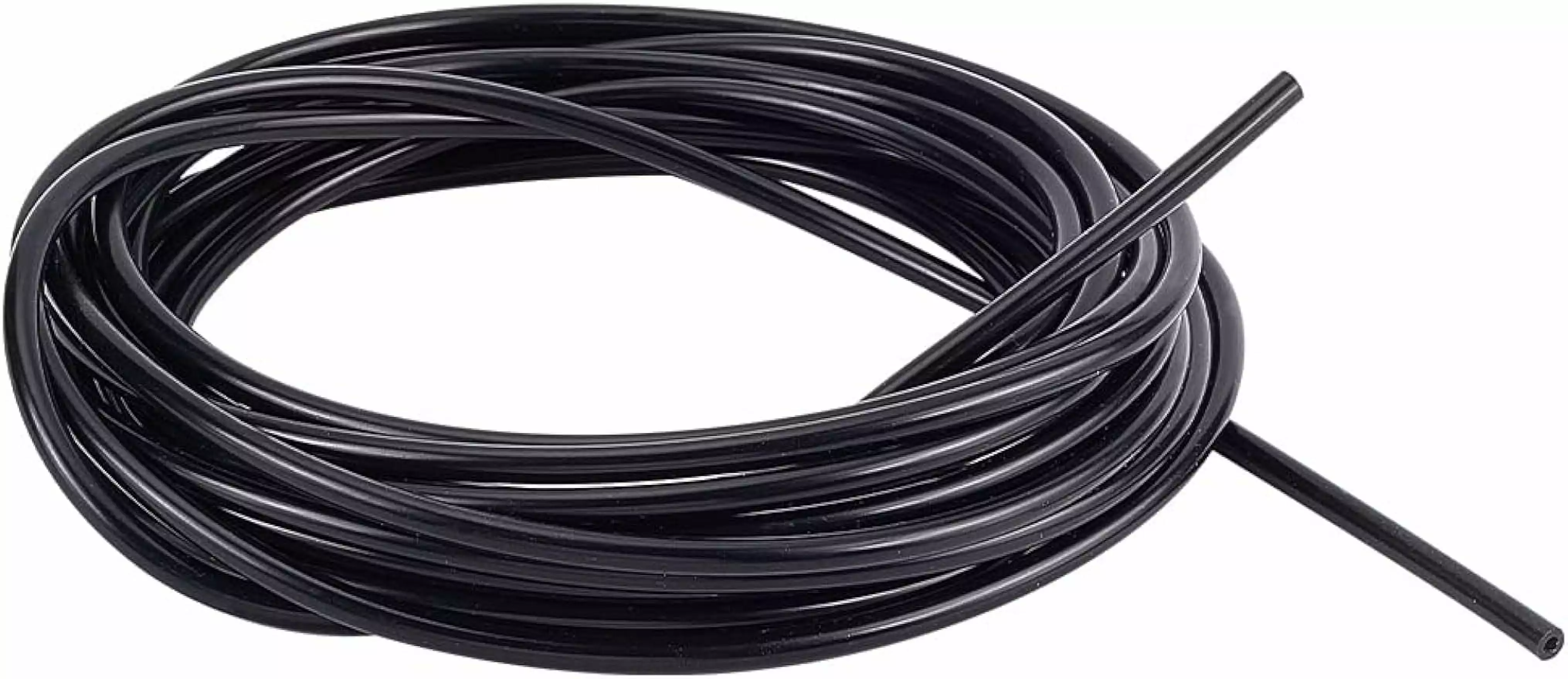 1Roll 16.4 Feet Black Vacuum Hose 5/32inch(4mm) High Temperature Silicone Vacuum Tubing Hose 1/12inch Vacuum Tube Vacuum Line Kit