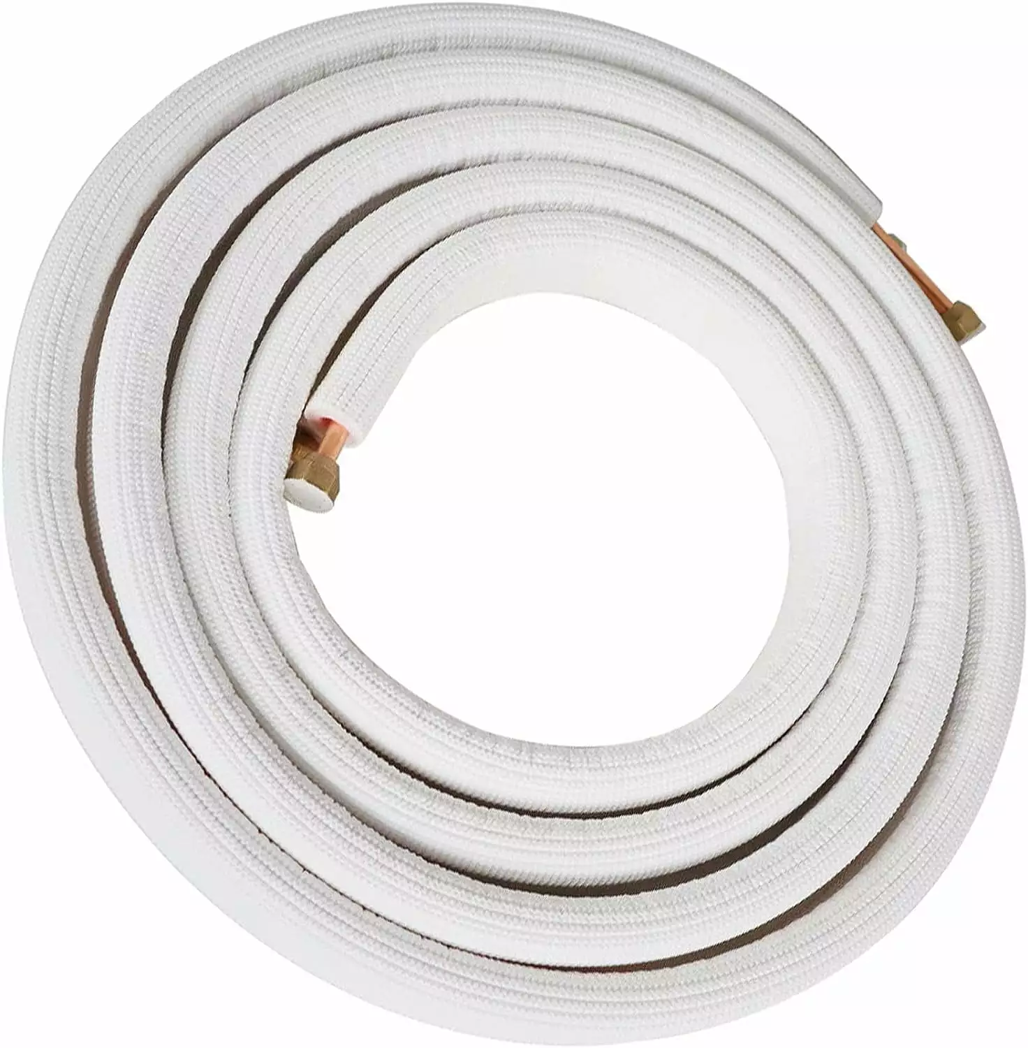 16FT 1/4 Inch & 3/8 Inch Air Conditioning Copper Tubing Hose Extension Insulated Copper Hoses Fit for Mini Split Air Conditioner