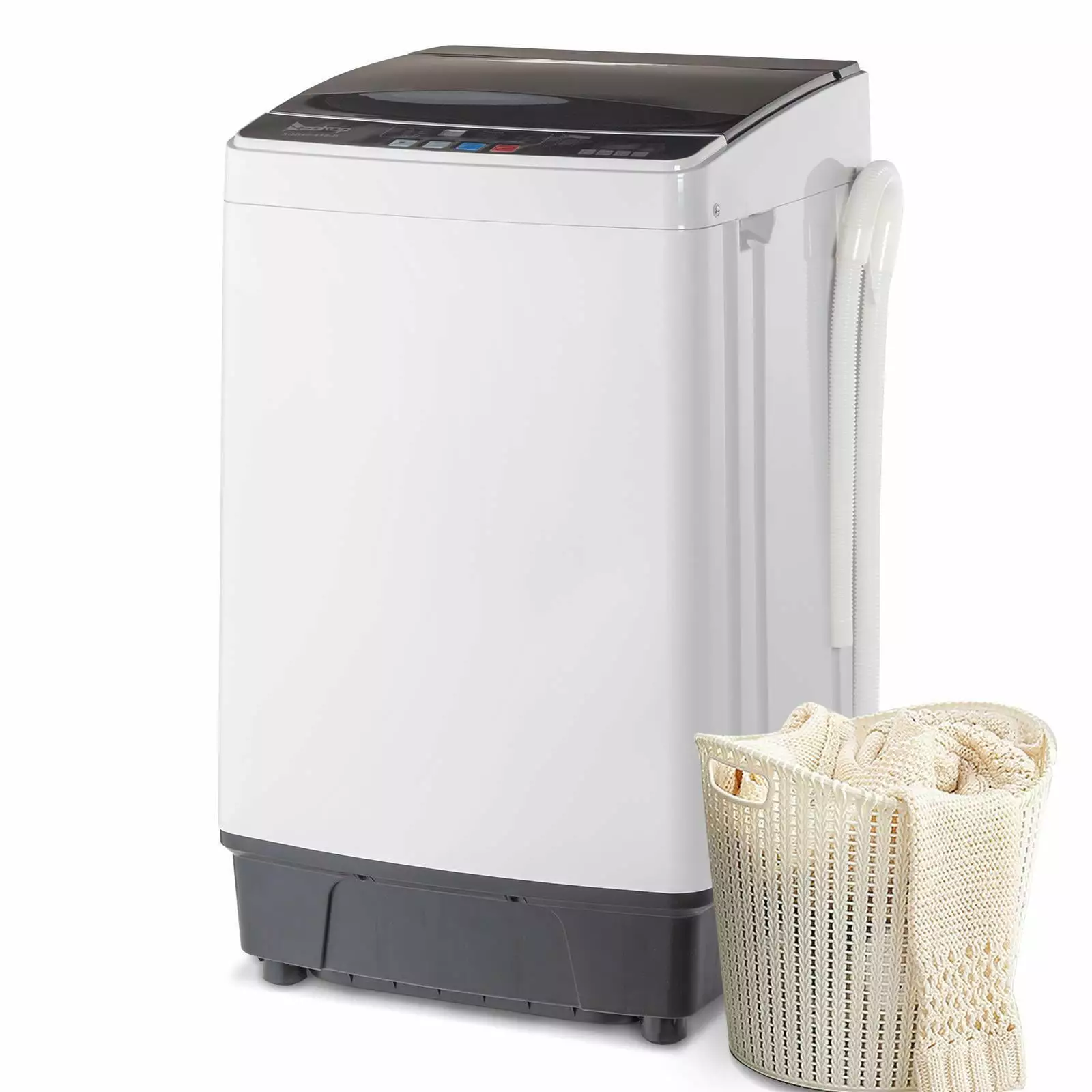 17.6lbs 2 cu. ft Smart Full Auto Washing Machine Spin-dry Built-in Drain Pump