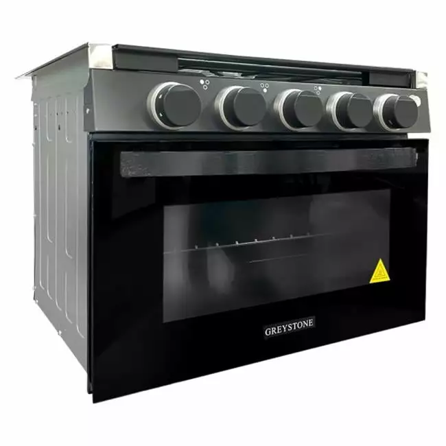 17 in. 2022 Greystone 2 in 1 Gas Range & Cooktop with Black LED Knobs