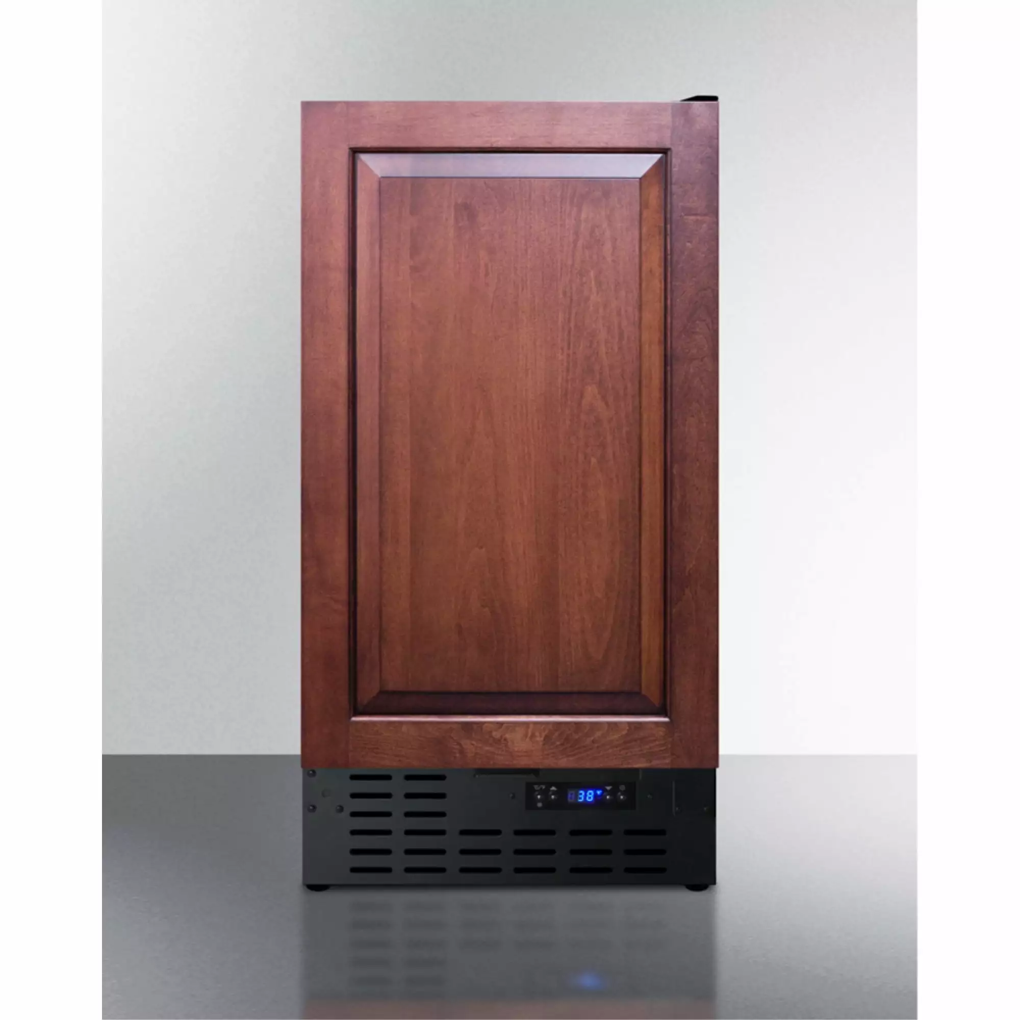 18 wide ADA compliant built-in undercounter all-refrigerator with a panel-ready door. digital thermostat and front lock