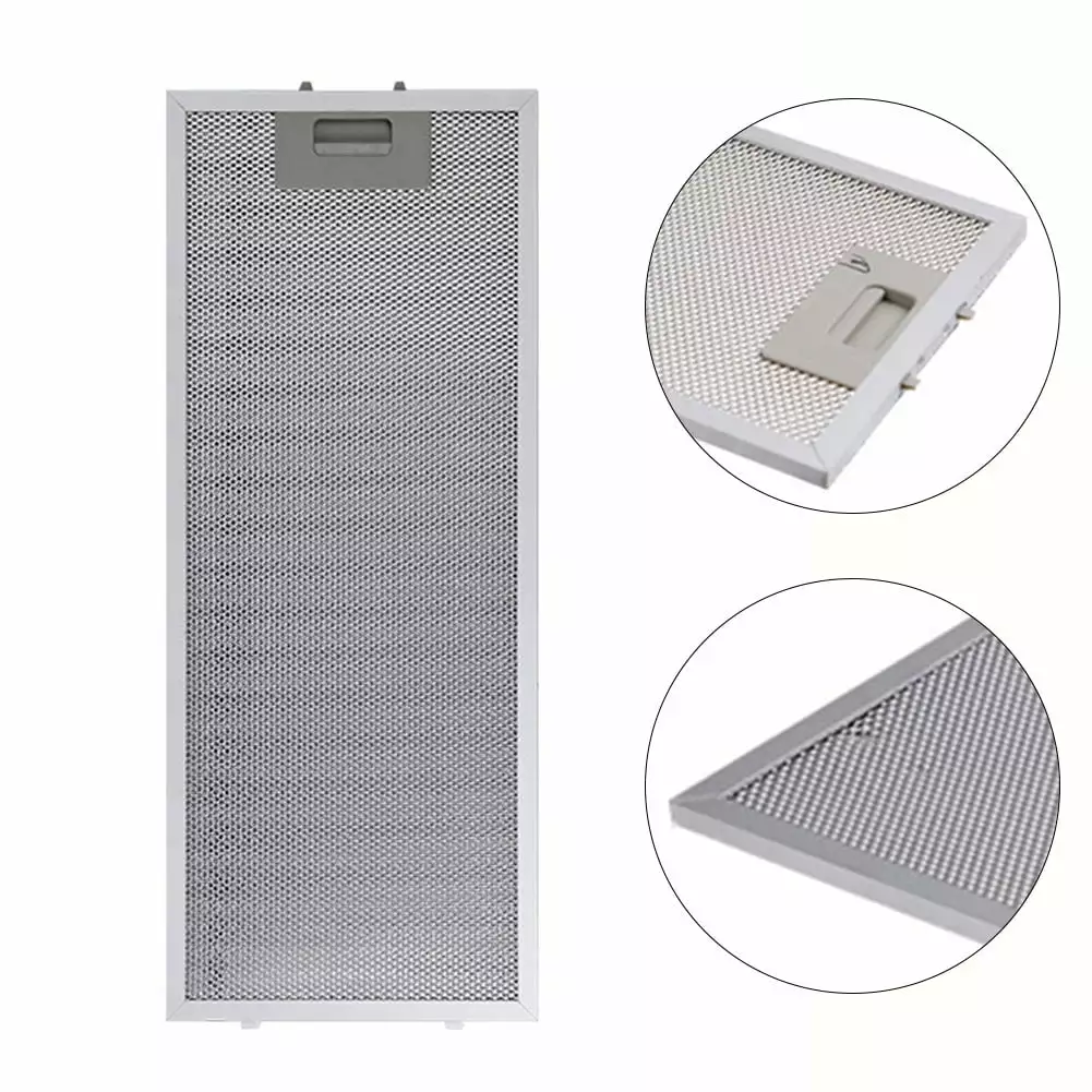 1pc Cooker Hood Filters Metal Mesh Extractor Vent 192*470*9mm Stainless Steel Range Hood Filter Kitchen Hood Accessries