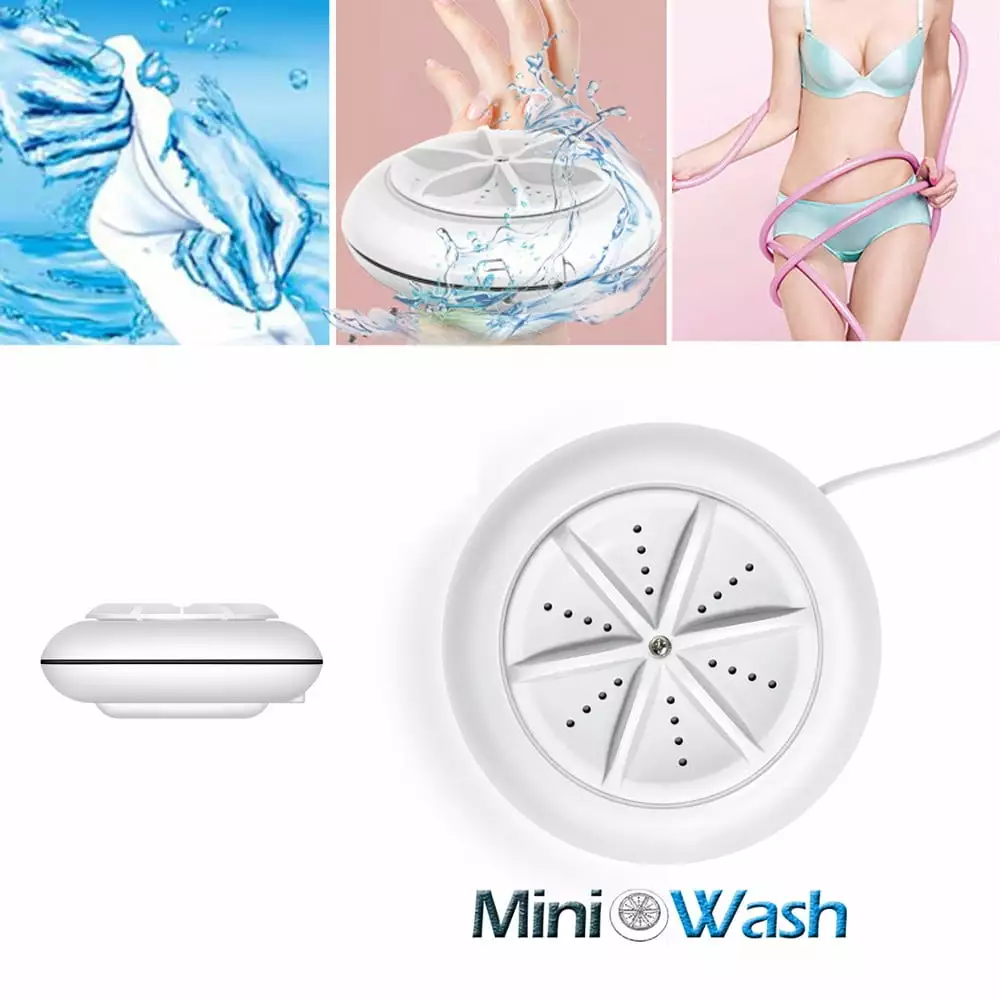 2 In 1 Mini Portable USB Washing Machine Spin Dryer Laundry Washer