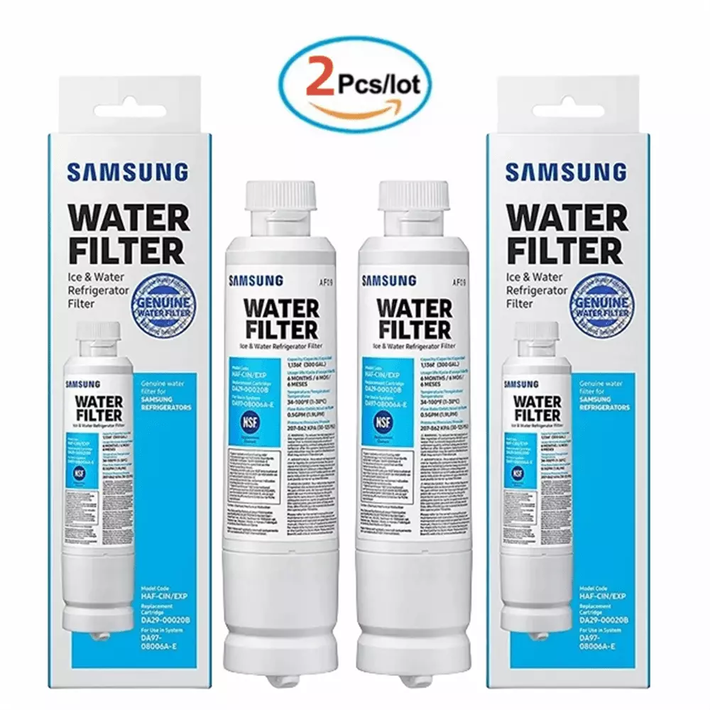 2 Pack Refrigerator Water Filter DA29-00020B/HAF-CIN/EXP New Sealed