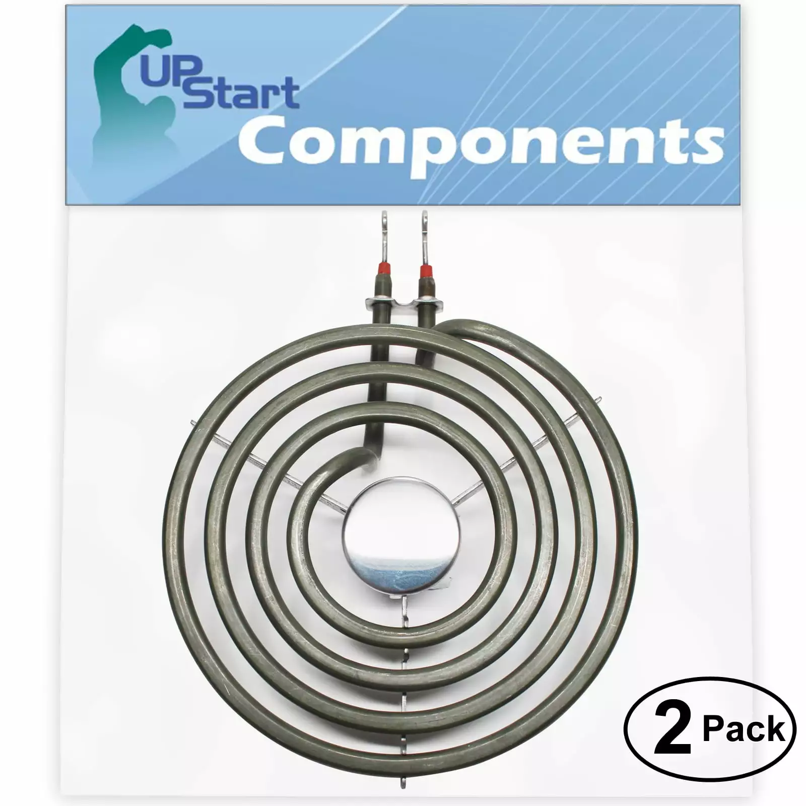 2-Pack Replacement for Magic Chef 38FA-42TXW 6 inch 4 Turns Surface Burner Element - Compatible with Magic Chef 660532 Heating Element for Range. Stove & Cooktop