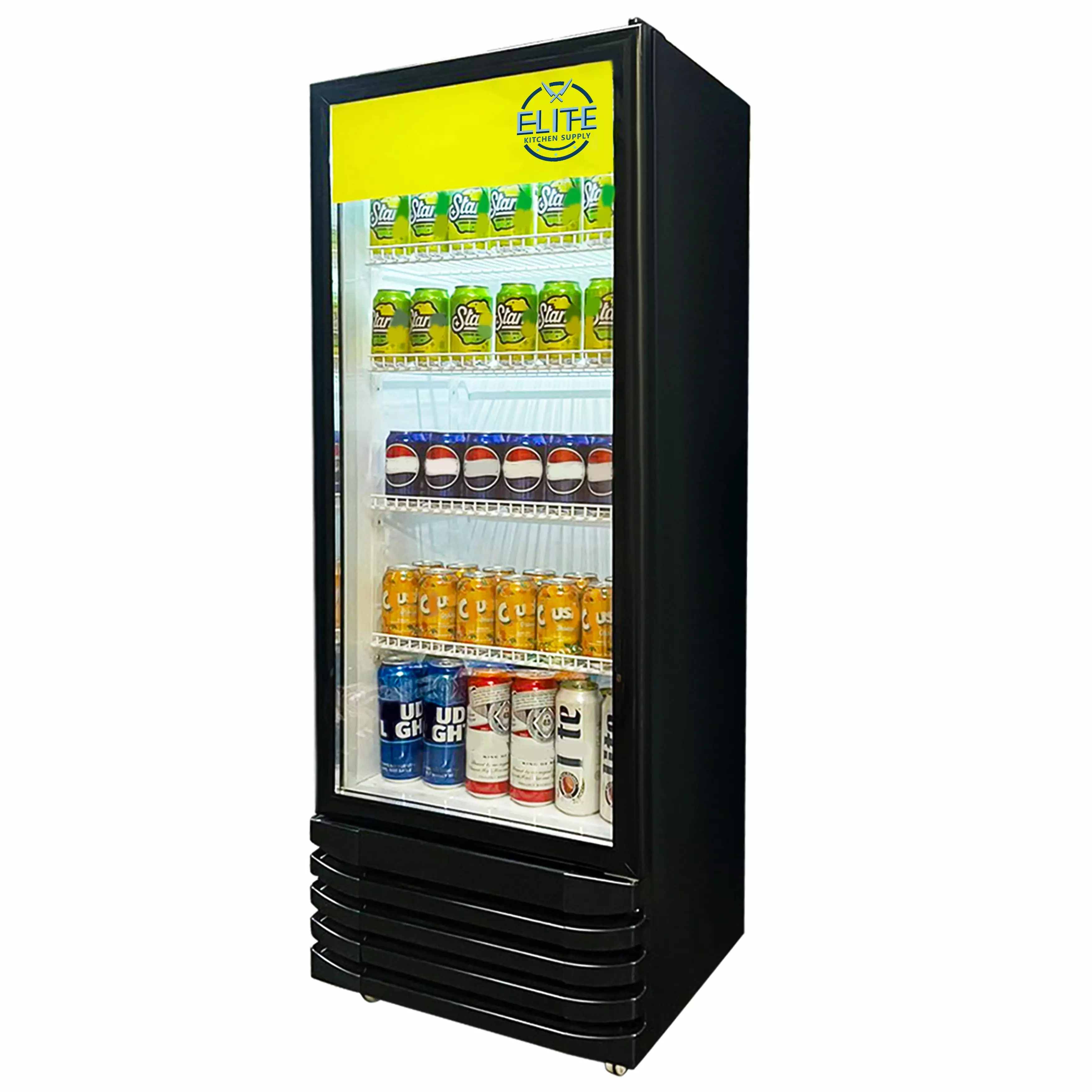 20 in. Glass Door Refrigerator 7 Cu.Ft. Commercial Beverage Display Refrigerator Cooler. NSF Certified