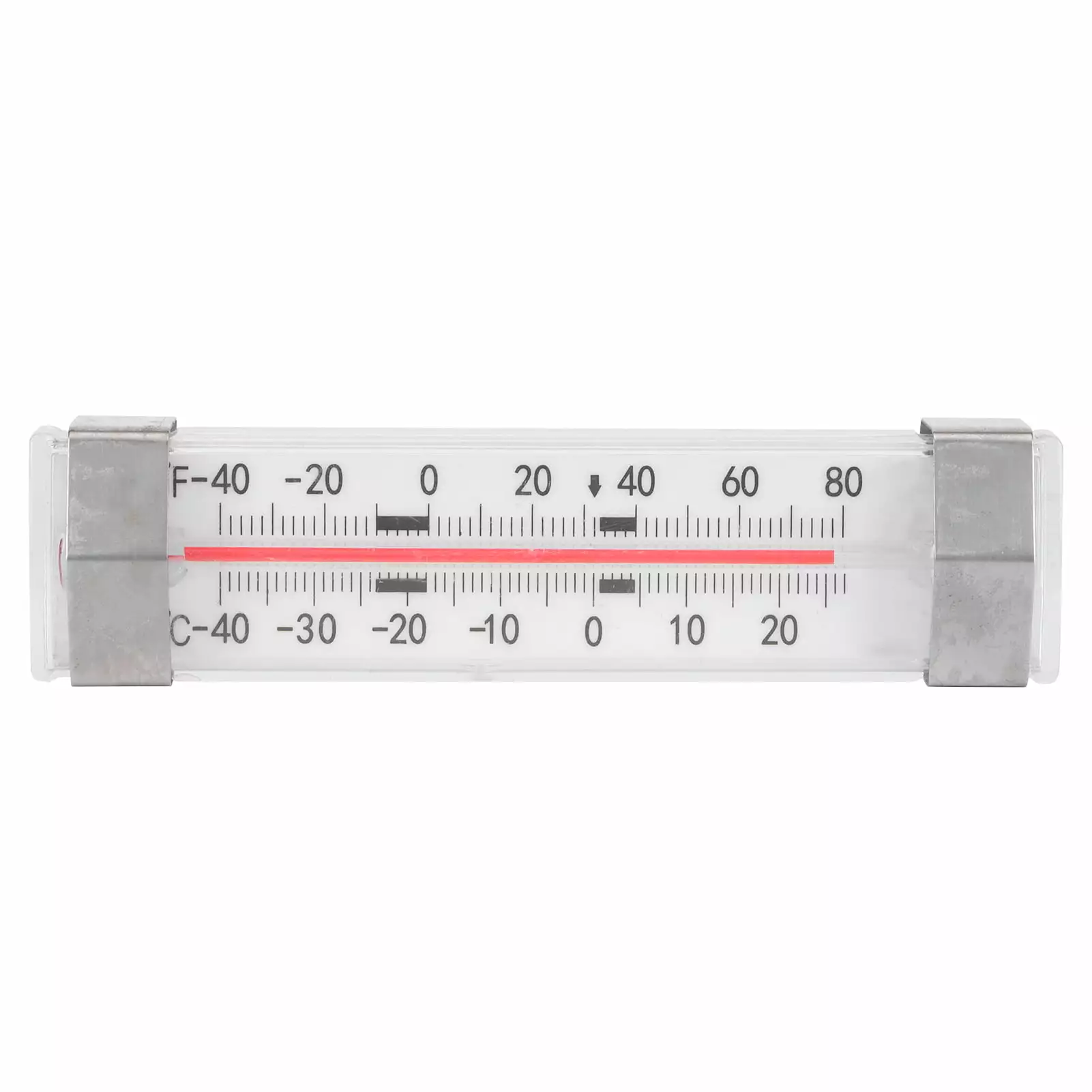 2024 Mini Refrigerator Thermometer Enclosed Scale Type Glass Temperature Meter for Home Kitchen