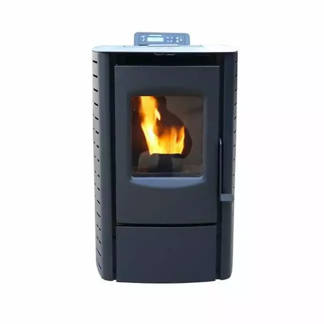 21 in. Pellet Stove. Black - Small