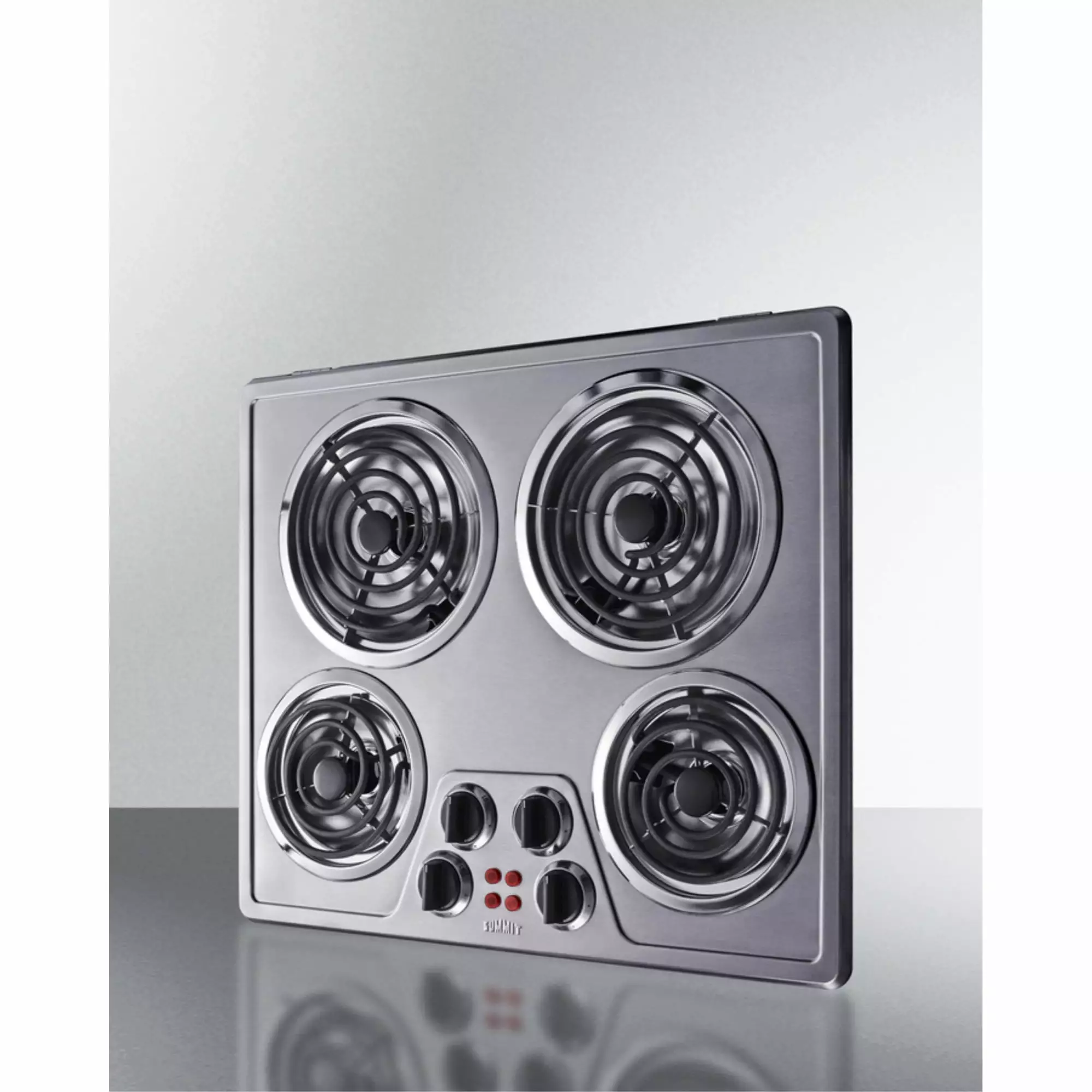 24 Wide 240V 4-Burner Coil Cooktop