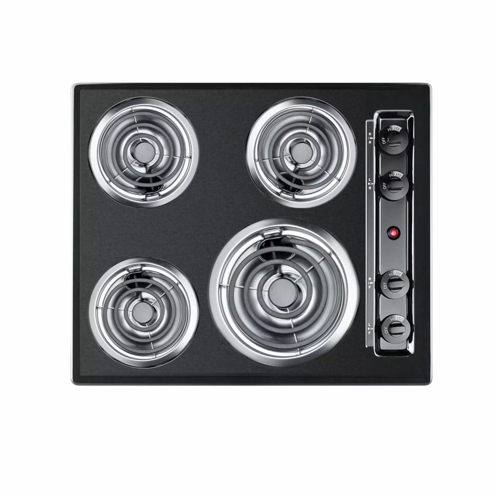 24 Wide 4-Burner Coil Cooktop