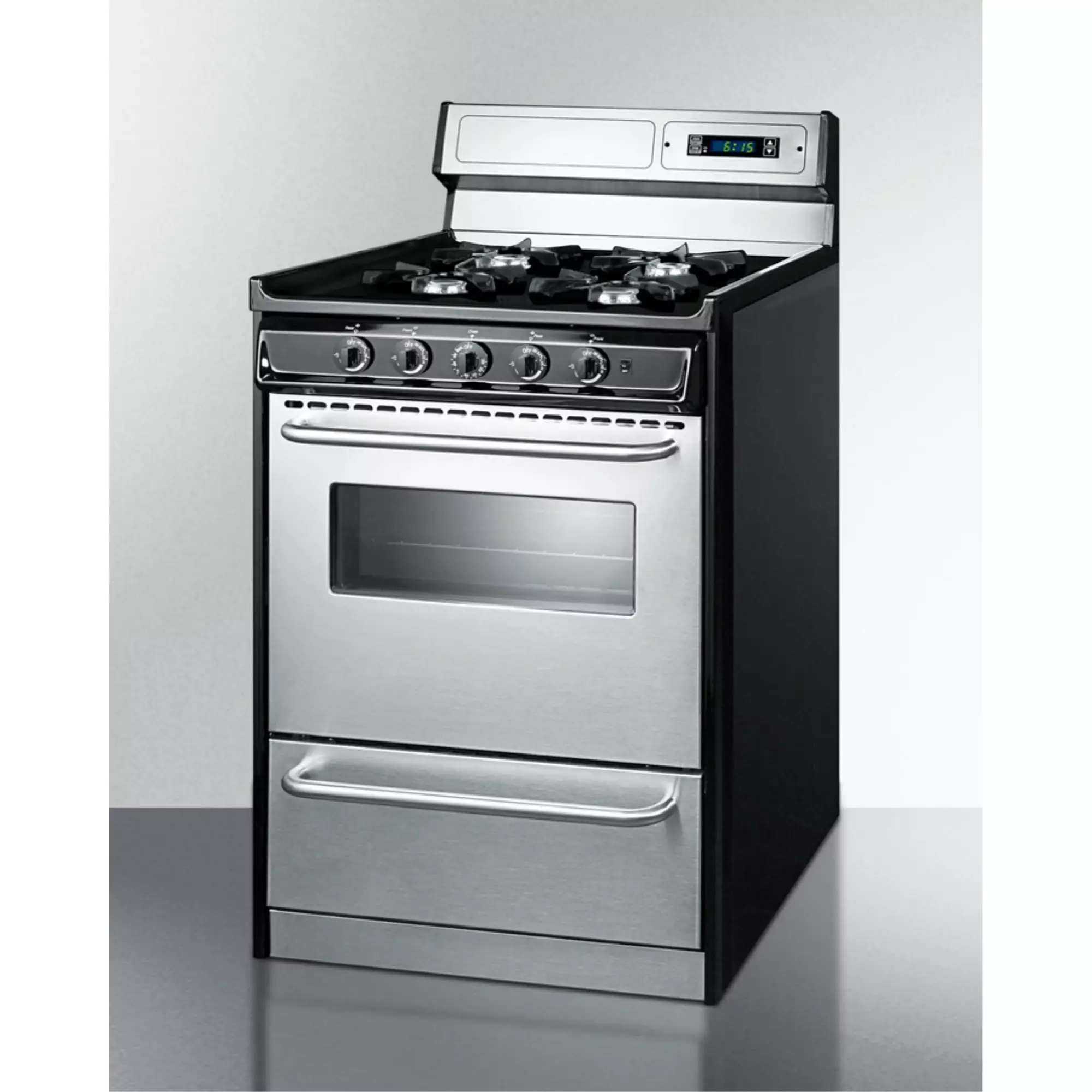 24 Wide Gas Range. Open Burners