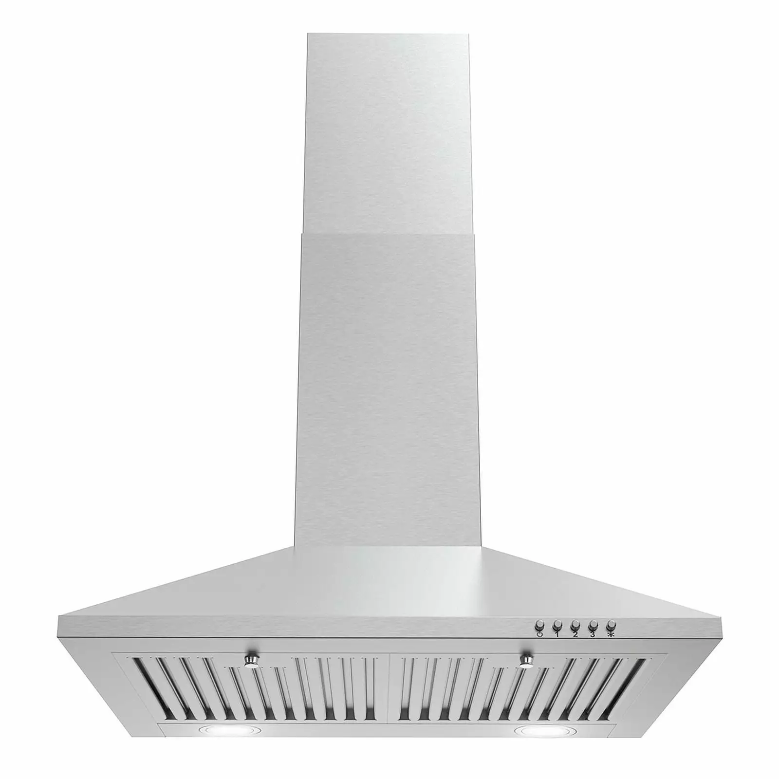 24 in. Ducted Wall Mount Range Hood in Stainless Steel with LED Lighting