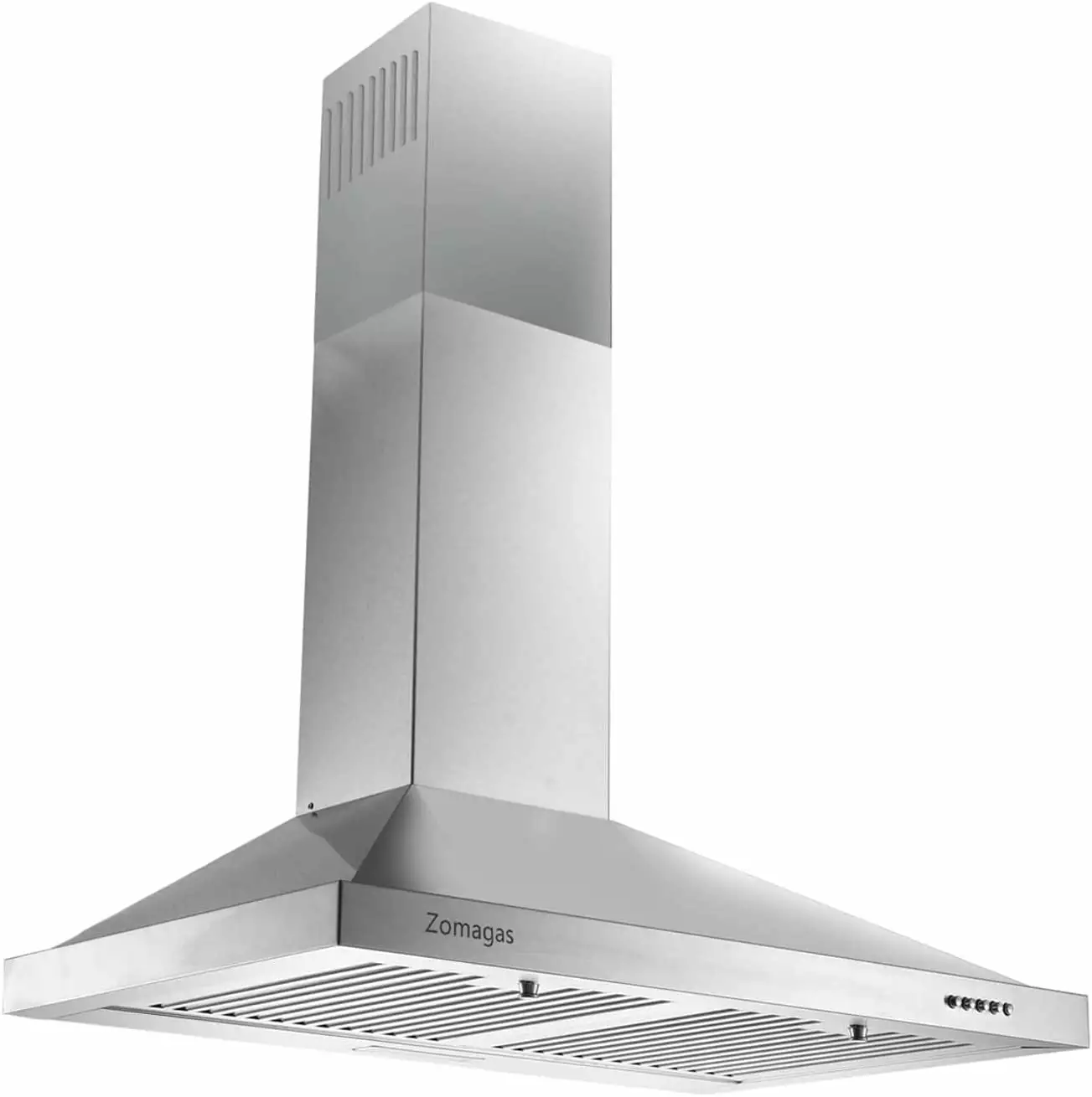 24 inch Range Hood Wall Mount Vent Hood in Stainless Steel 450CFM 3 Speed Exhaust Fan