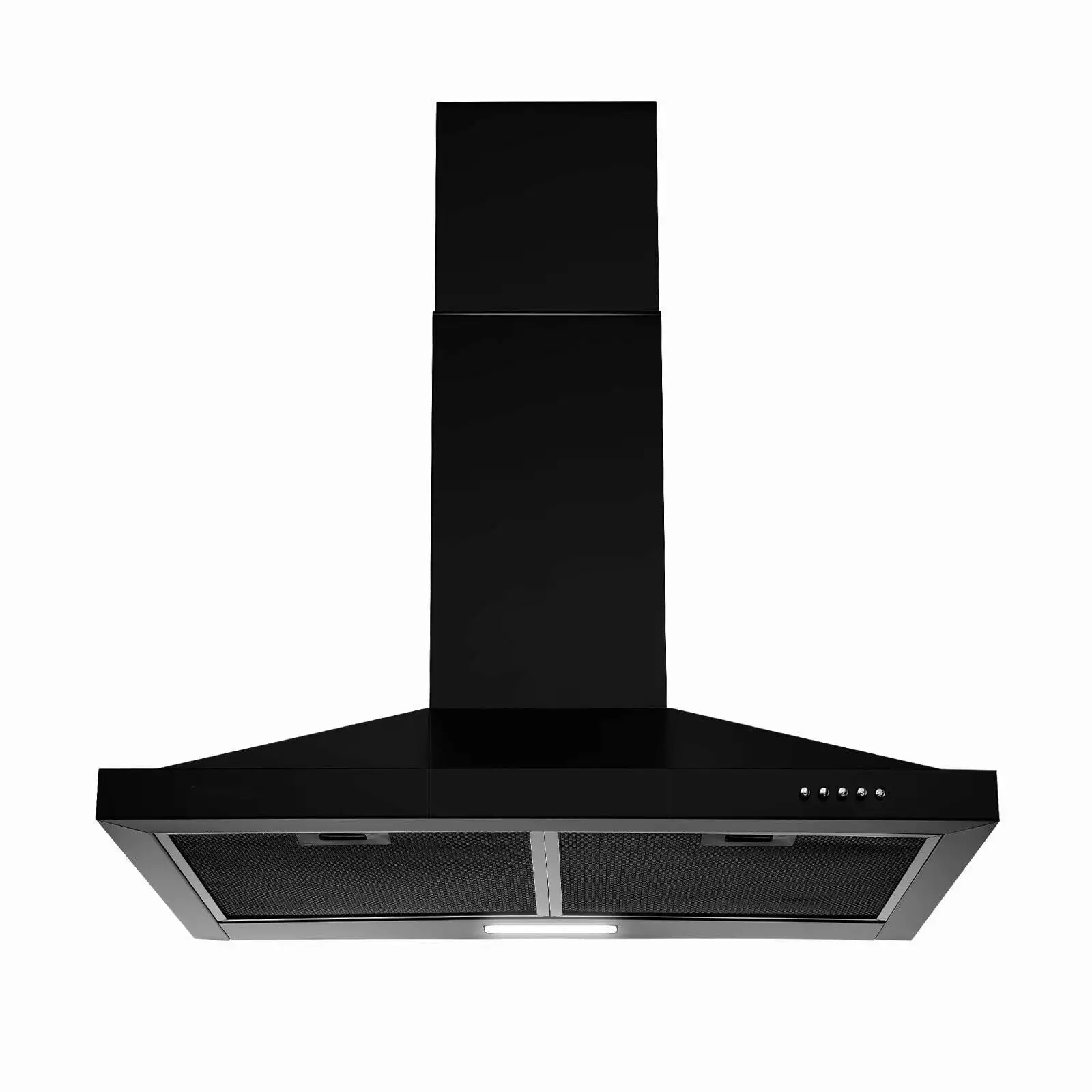 24 inch Wall Mounted Range Hood Kitchen Exhaust Stove Vent Hood 450 CFM 3-Speed Fan