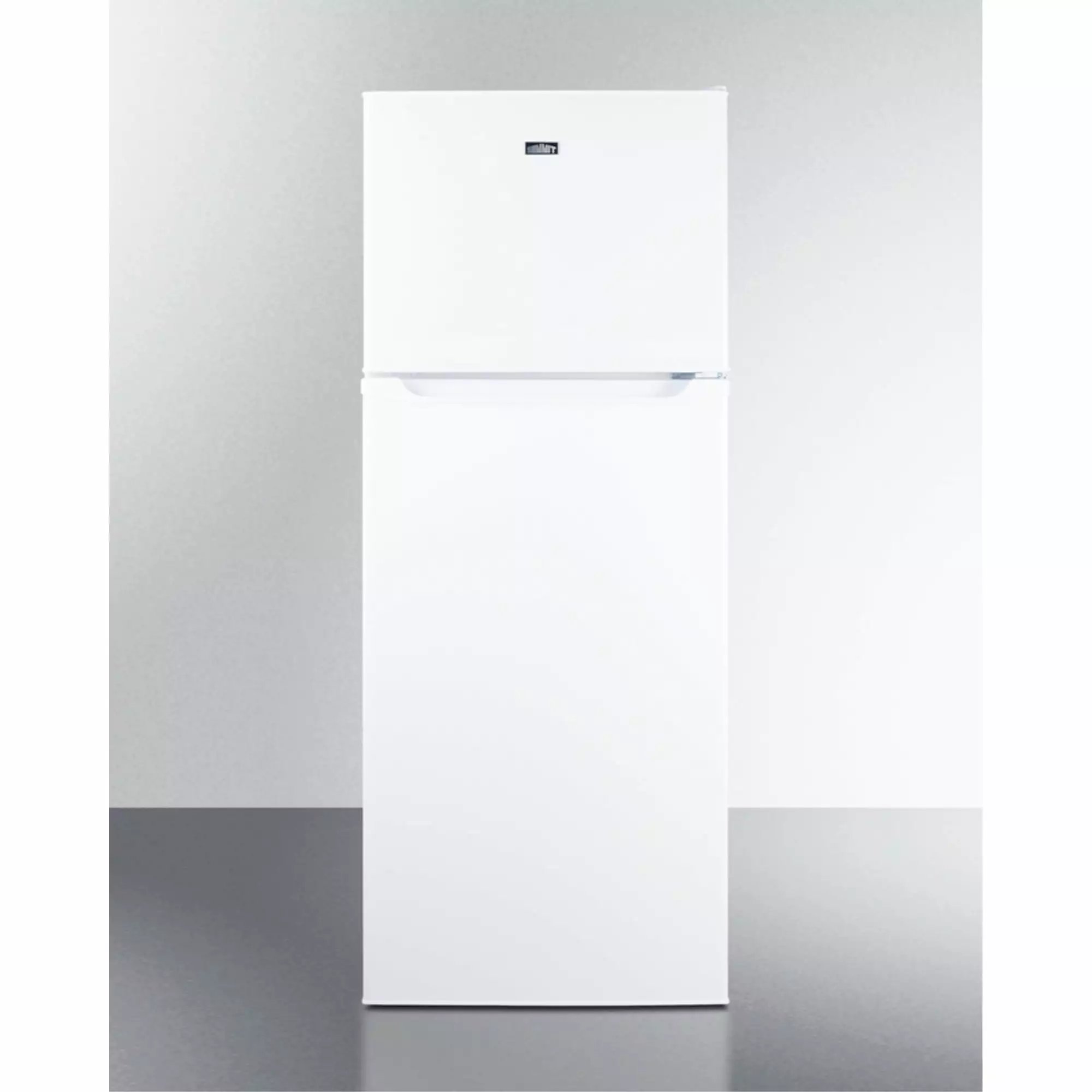 24 wide 9.9 cu.ft. frost-free refrigerator-freezer in white finish with factory installed icemaker