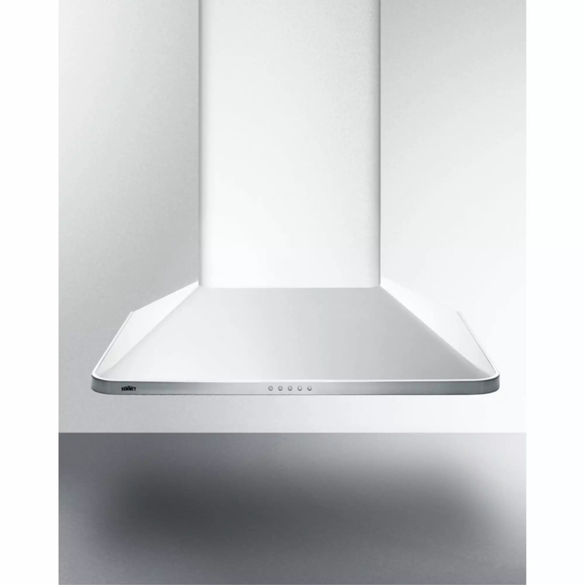 24 wide European style convertible wall-mount range hood in stainless steel