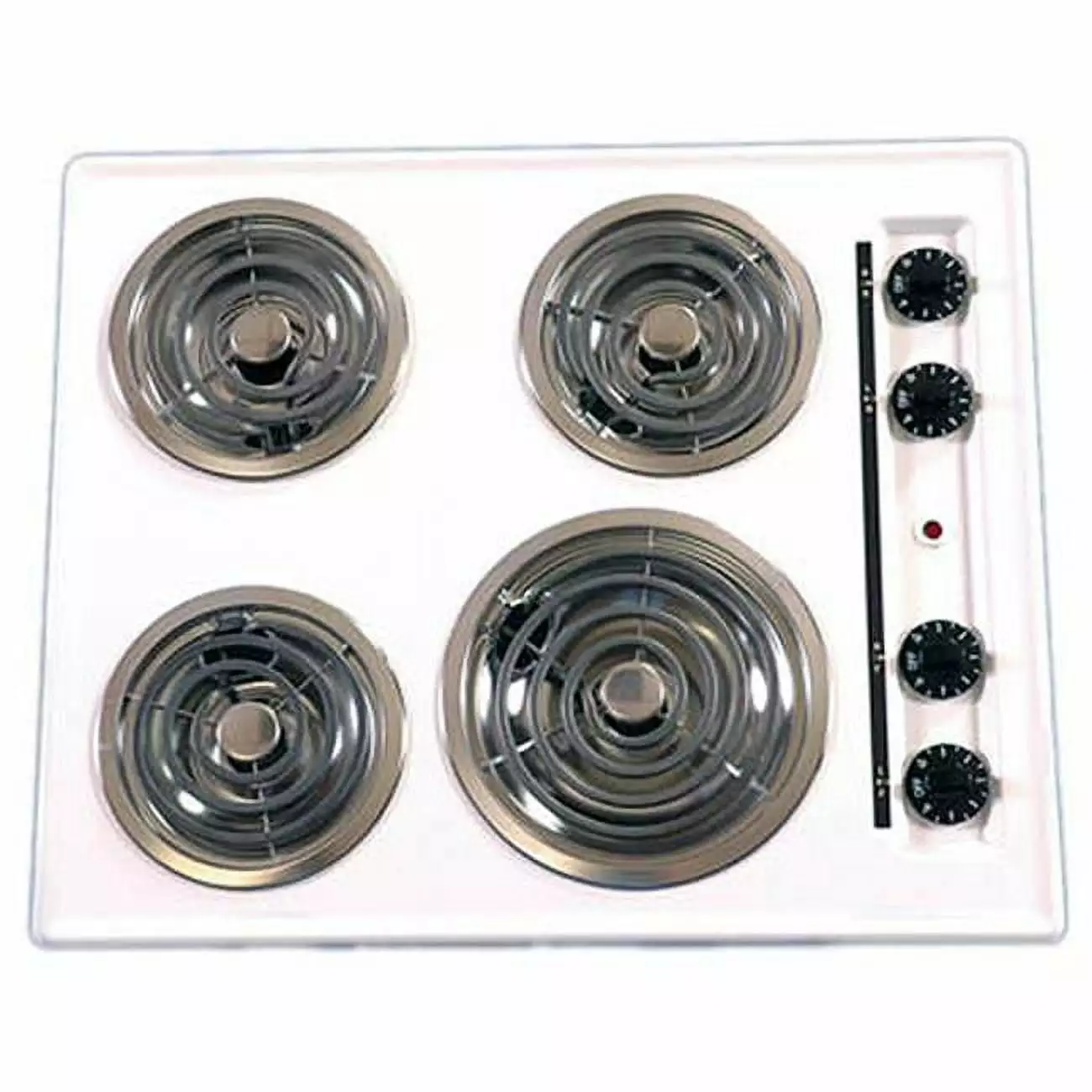 24in Electric Cooktop Coil Top - White