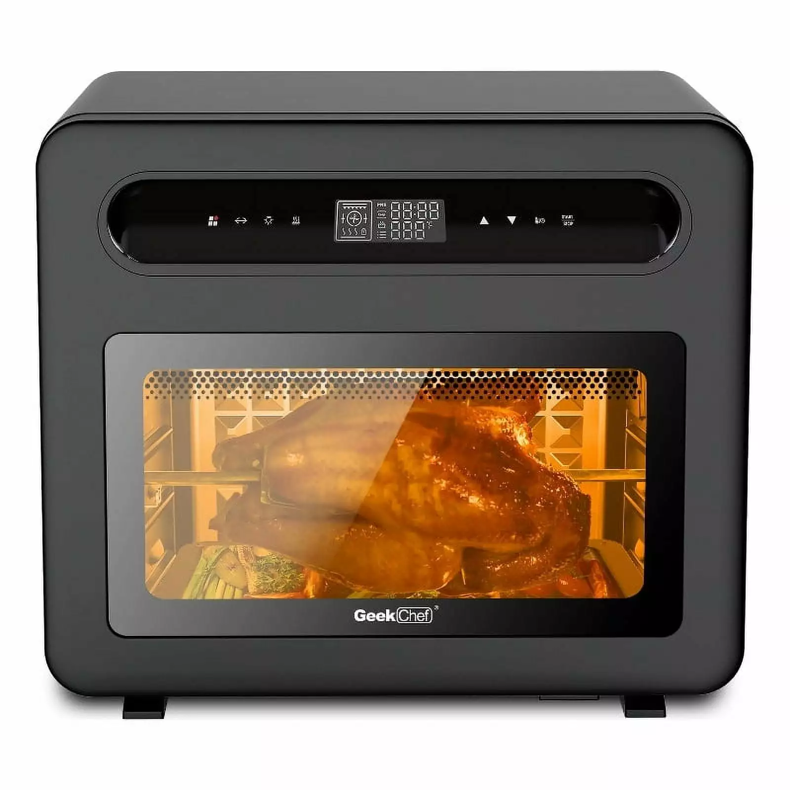 26 QT Steam Convection Oven Countertop 50 Cooking Presets -Black Stainless Steel