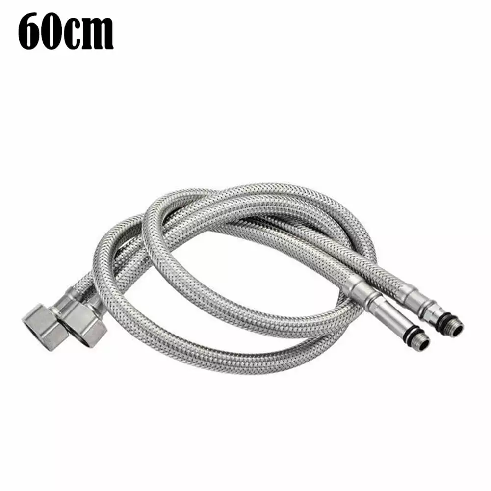 2pcs 304 Stainless Steel Flexible Hot and Cold Mixer Water Tube Hose Pipe