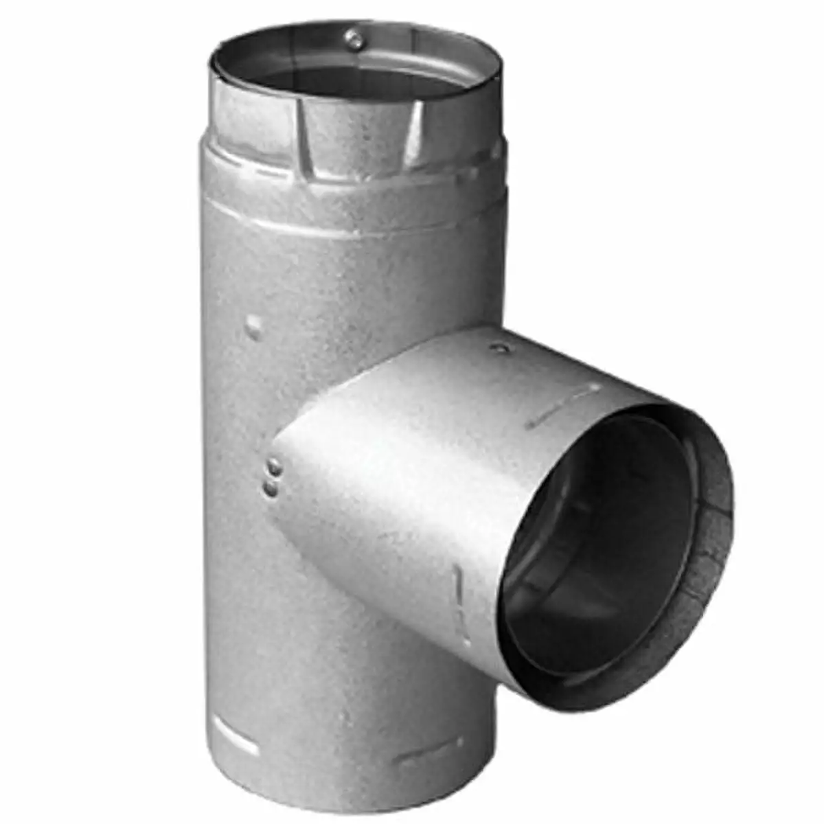 3 Pellet Vent Pro Single Tee With Clean Out Cap. Stainless