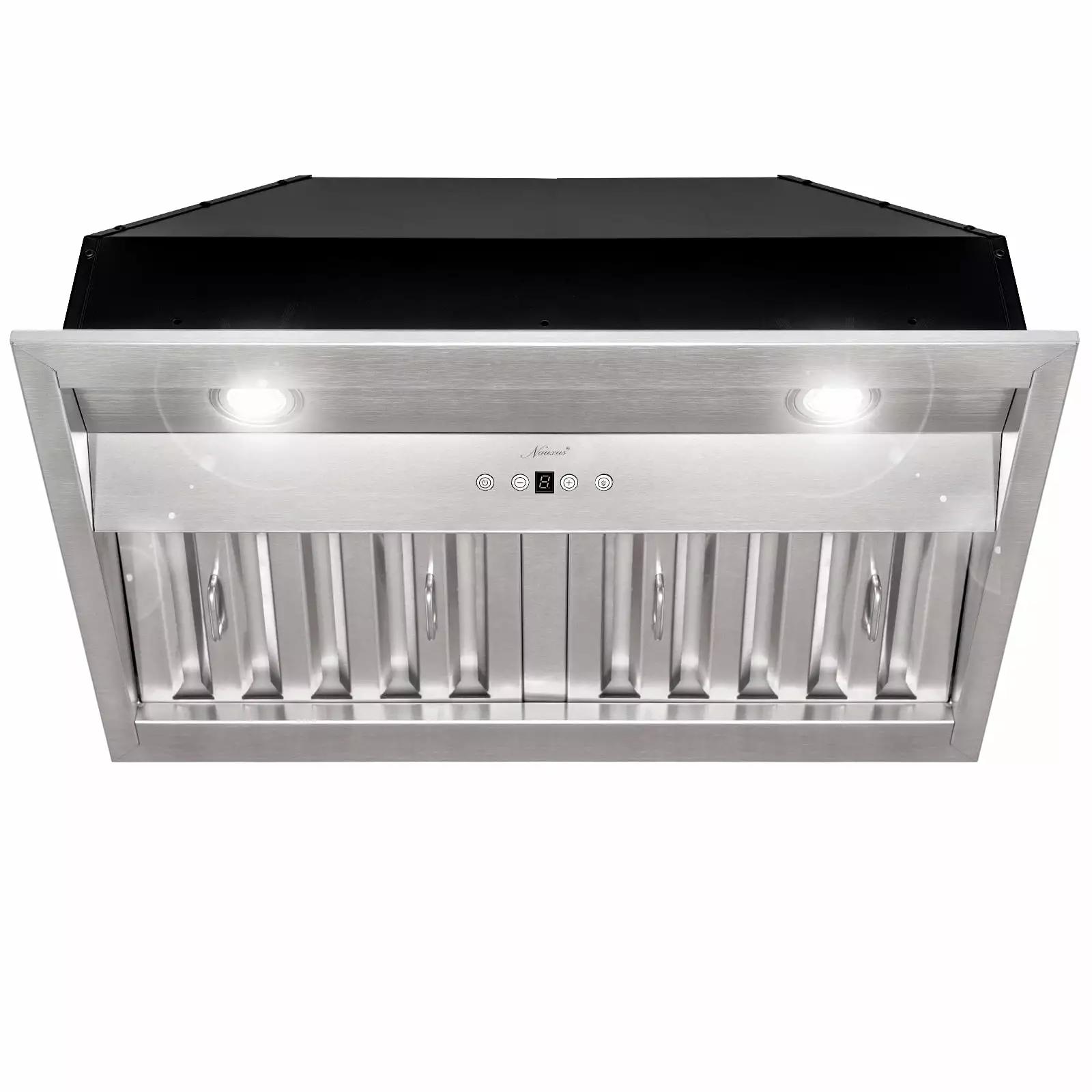 30 Inch Range Hood Insert. Ultra Quiet Stainless Steel Ducted Insert/Built-in Kitchen Vent Hood with Powerful Suction. Dimmable LED Lights and Dishwasher Safe Filters. 600 CFM