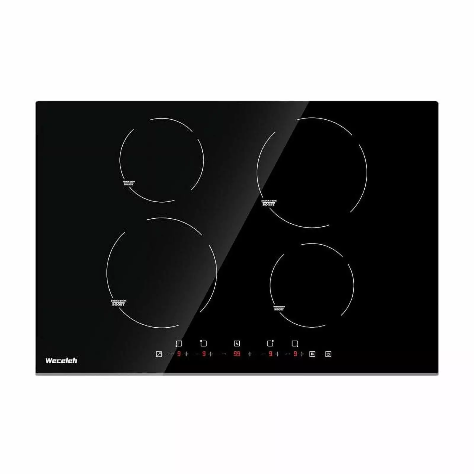 30 Induction Cooktop. 4 Burner Cooktop. 7000W. Boost Function. (No Plug)