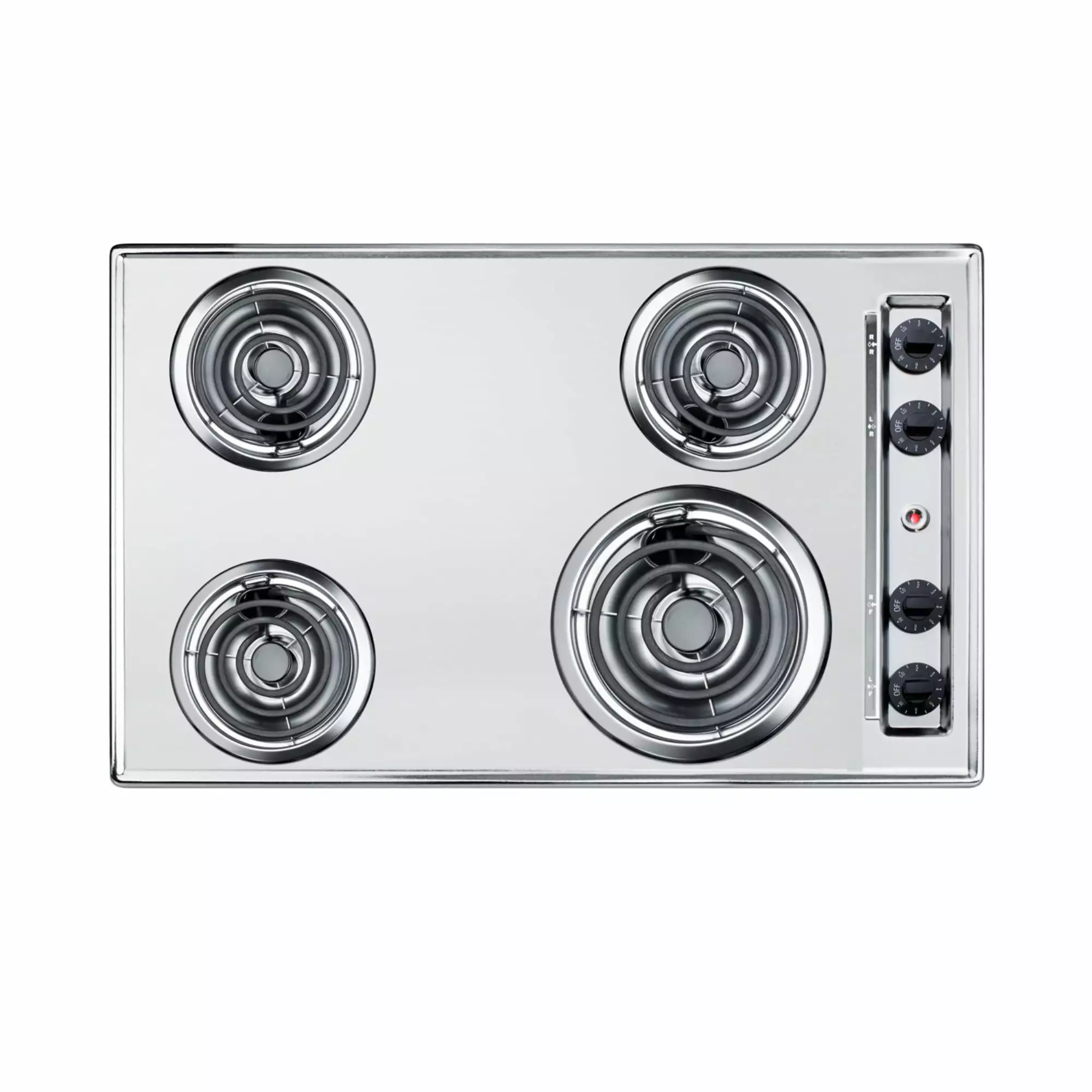 30 Wide 230V 4-Burner Coil Cooktop