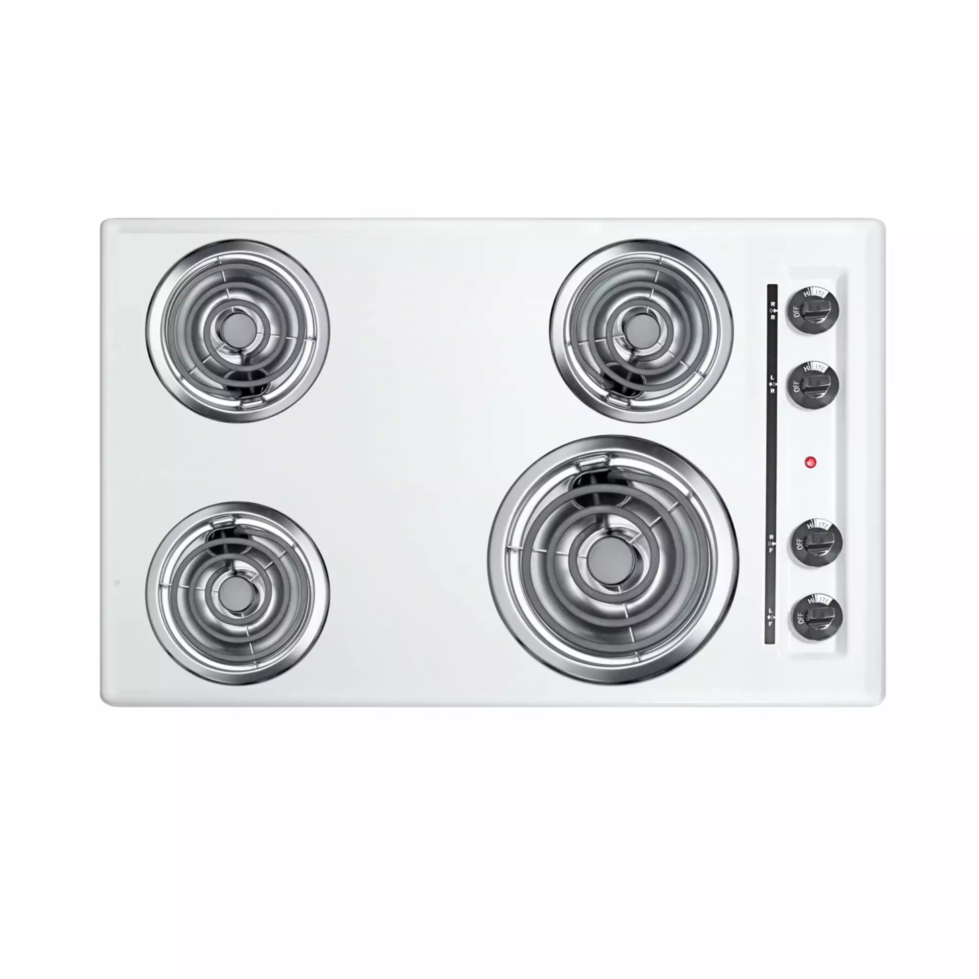 30 Wide 4-Burner Coil Cooktop