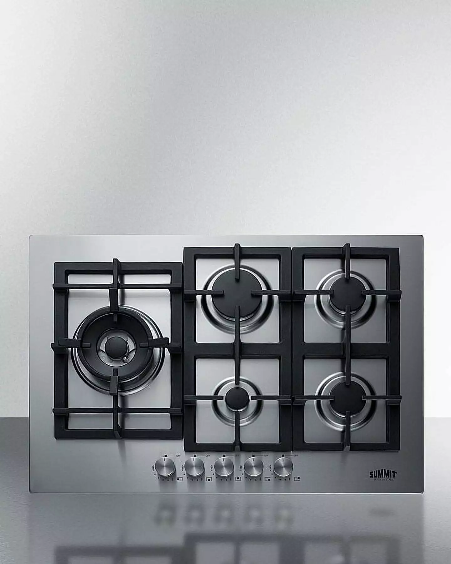 30 Wide 5-Burner Gas Cooktop In Stainless Steel