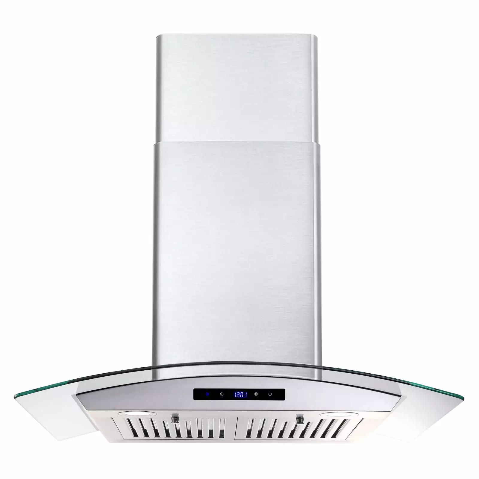 30 in. Ducted Wall Mount Range Hood Kitchen Hood Stainless Steel with Touch Control LED Light