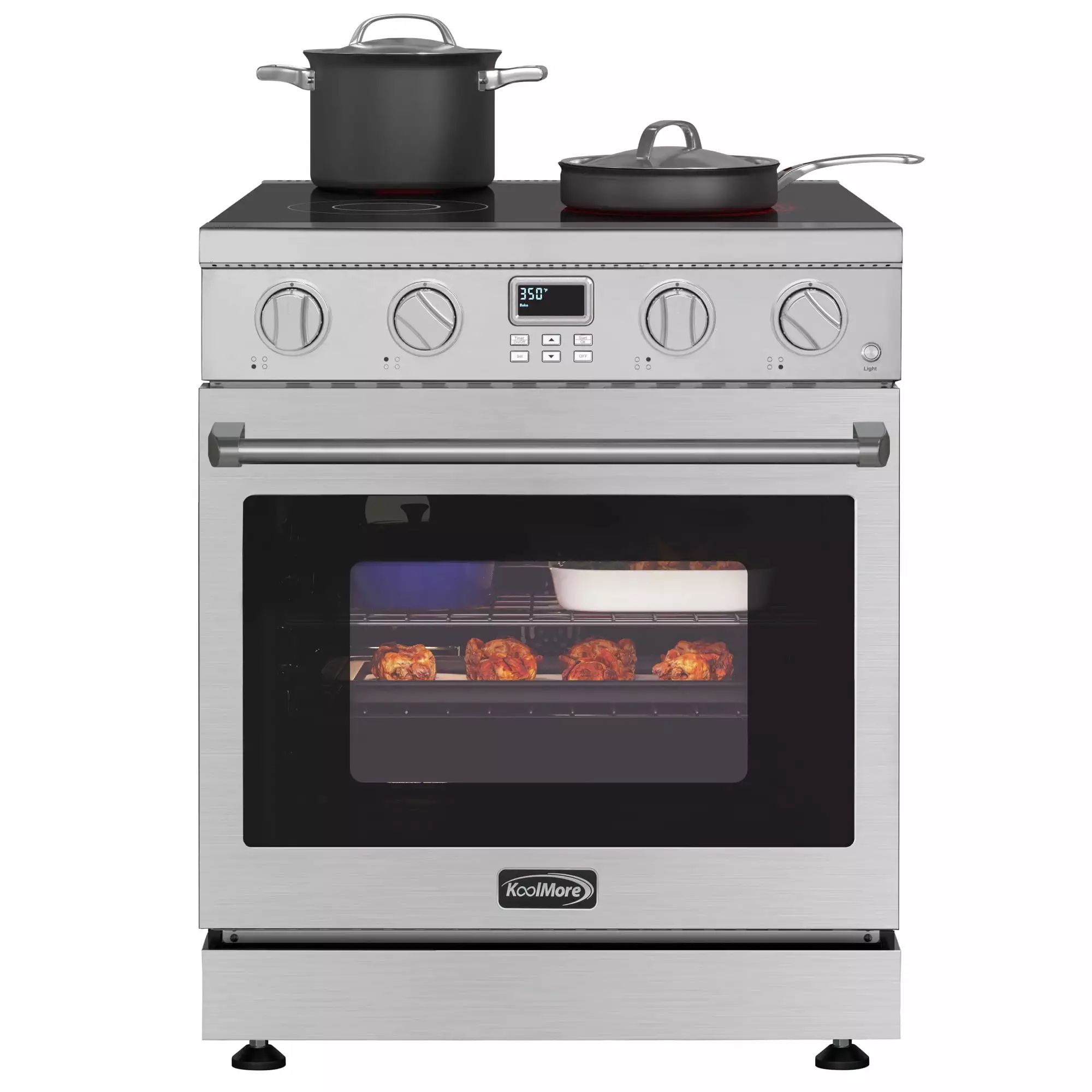 30 in. Professional Electric Range with 14900W of Power. 240V in Stainless-Steel (KM-EPR-30AP-SS)