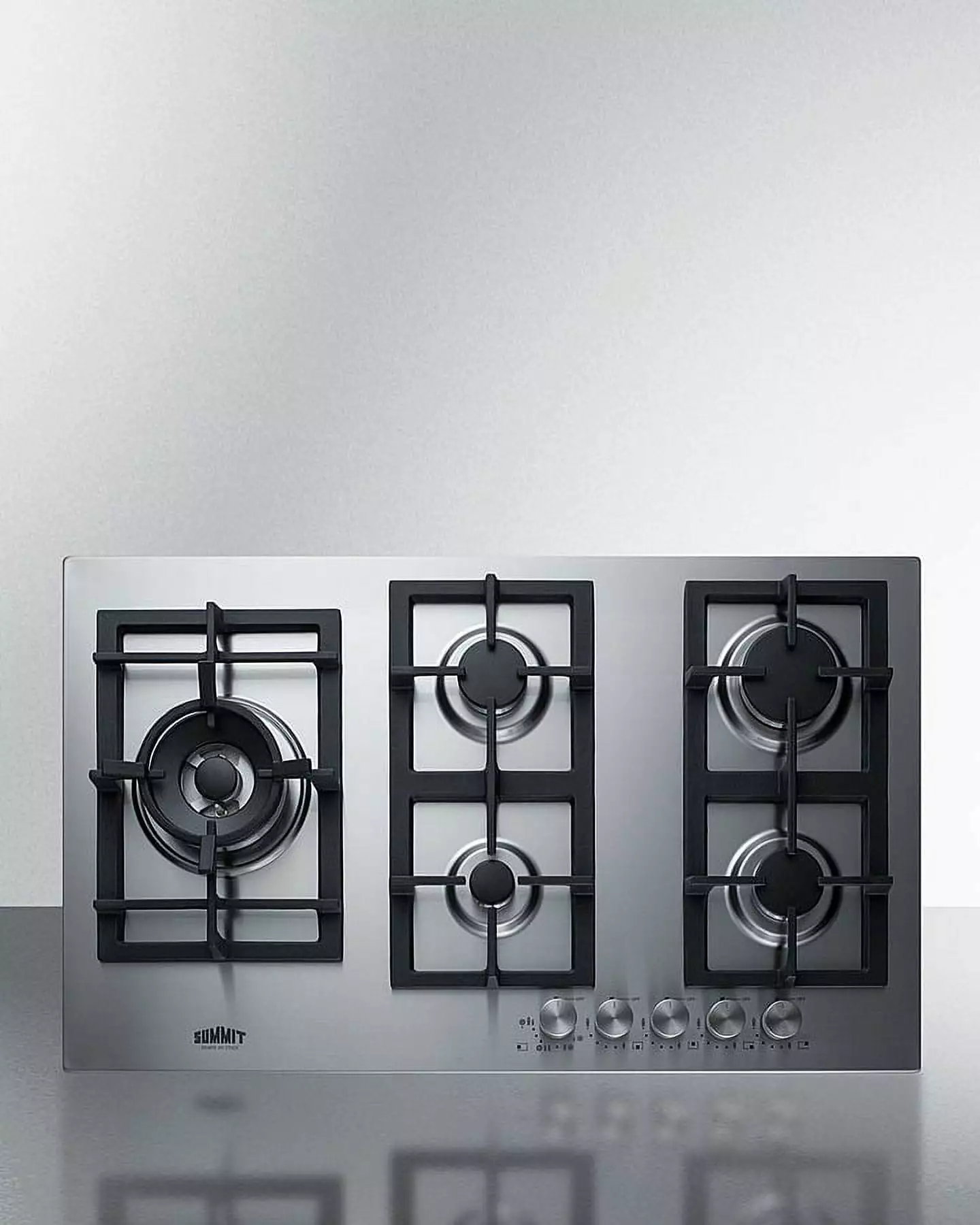 34 Wide 5-Burner Gas Cooktop In Stainless Steel