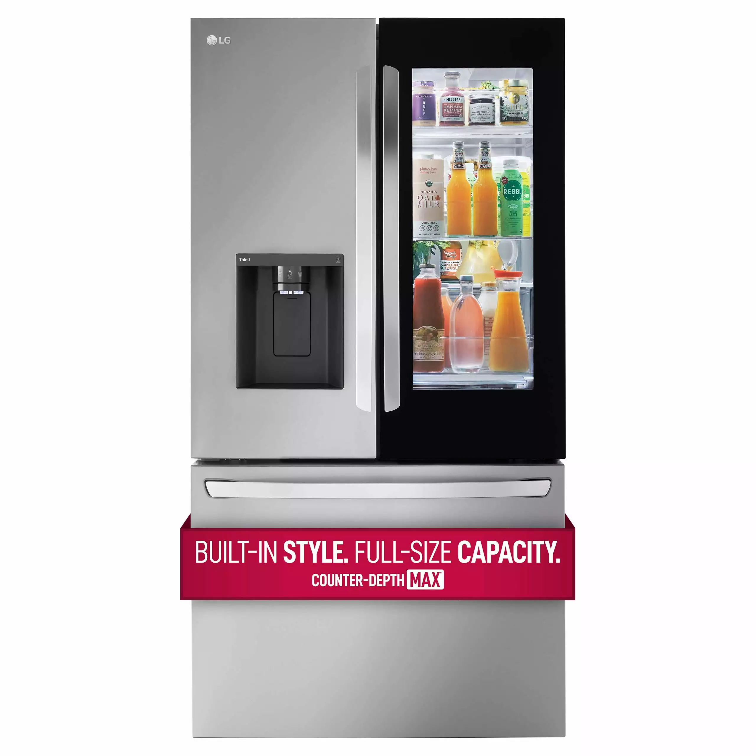 36 Inch Counter-Depth MAX? Smart French Door Refrigerator with Extra Large 26 cu