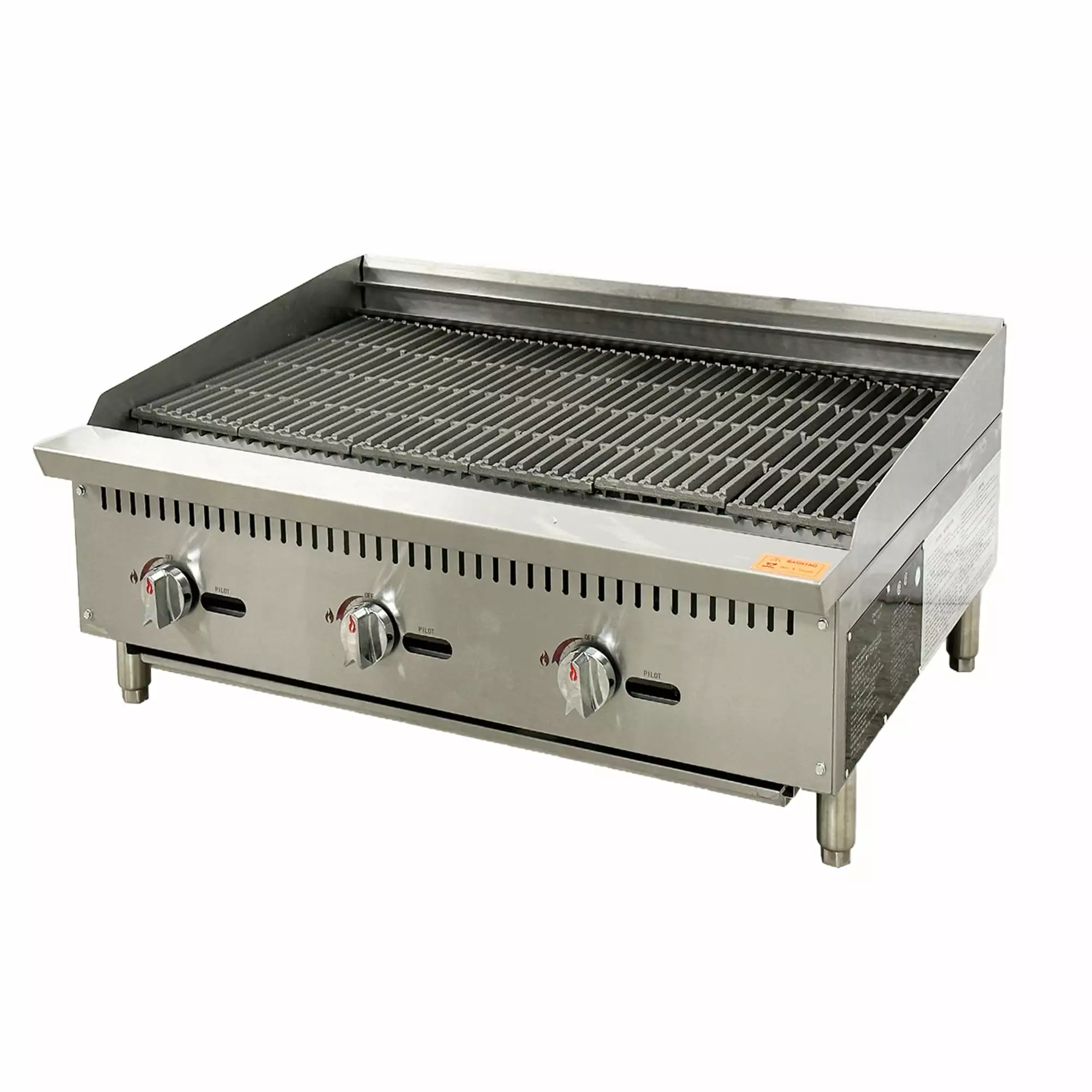 36 in. Stainless Steel Grilloir Charbroiler Grilloir. 105.000 BTU Radiant broiler Natural Gas/Propane