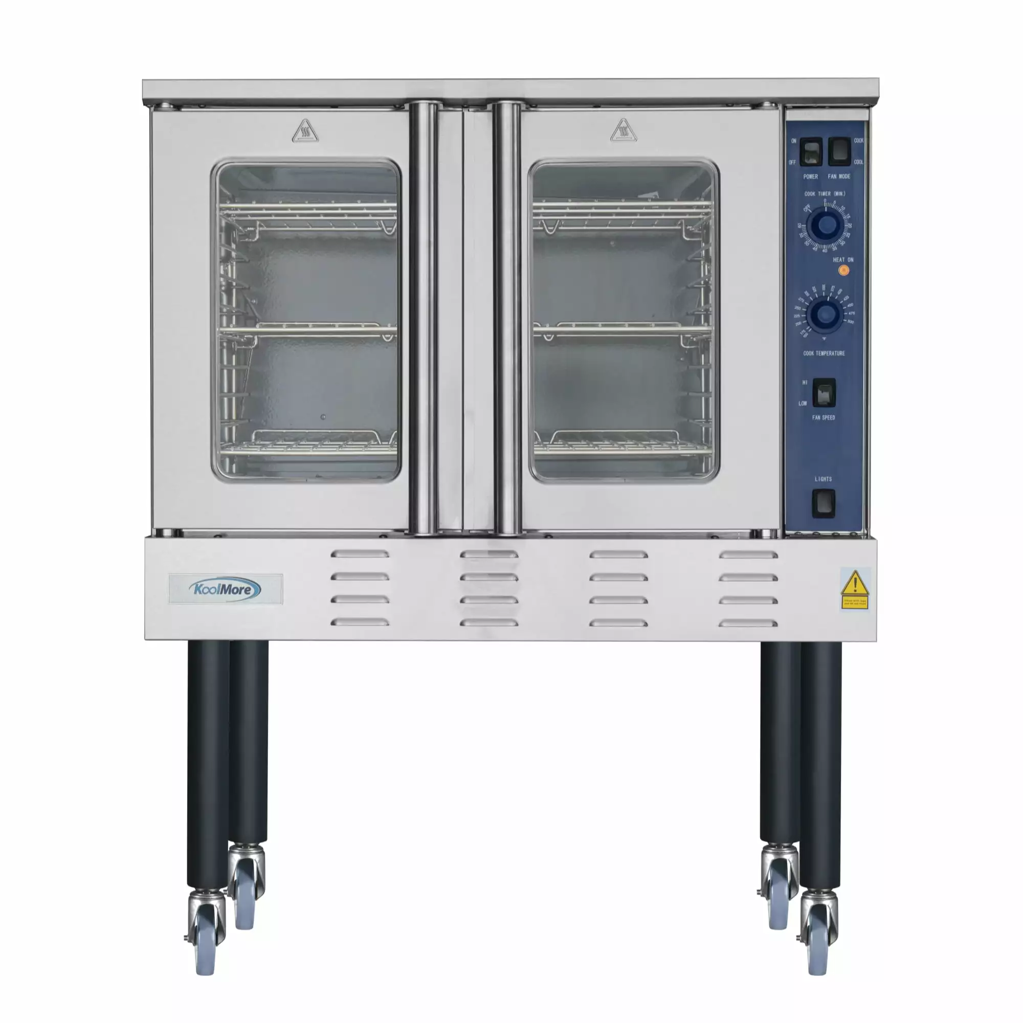 38 in. Full Size Single Deck Commercial LP Convection Oven 54.000 BTU with Casters (KM-CCO54-LPC)