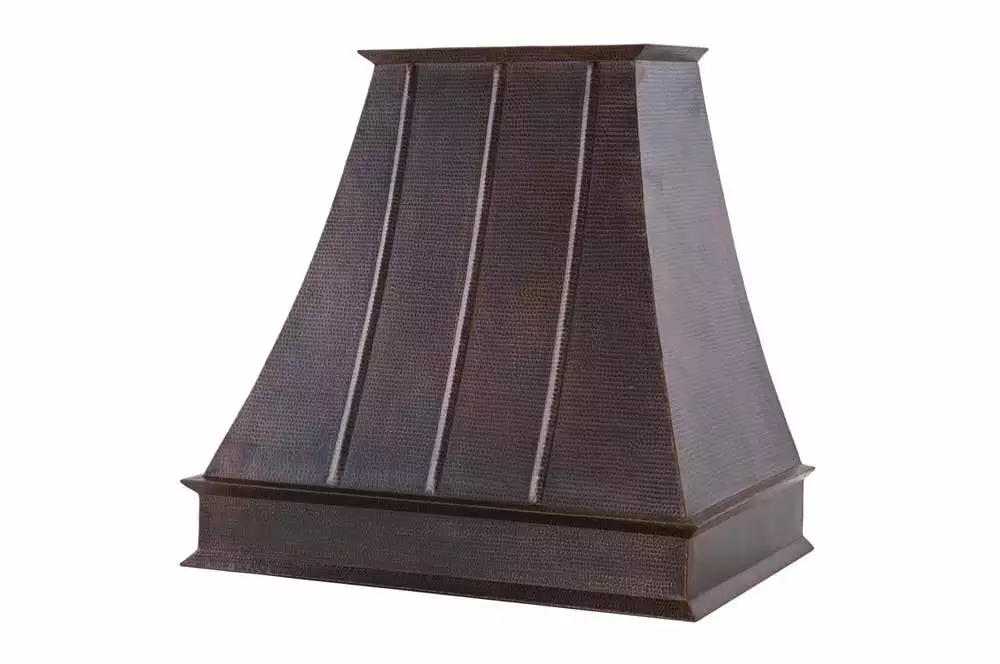 38 in. Hand Hammered Copper Wall Mounted Euro Range Hood (735 CFM with Screen Filters)