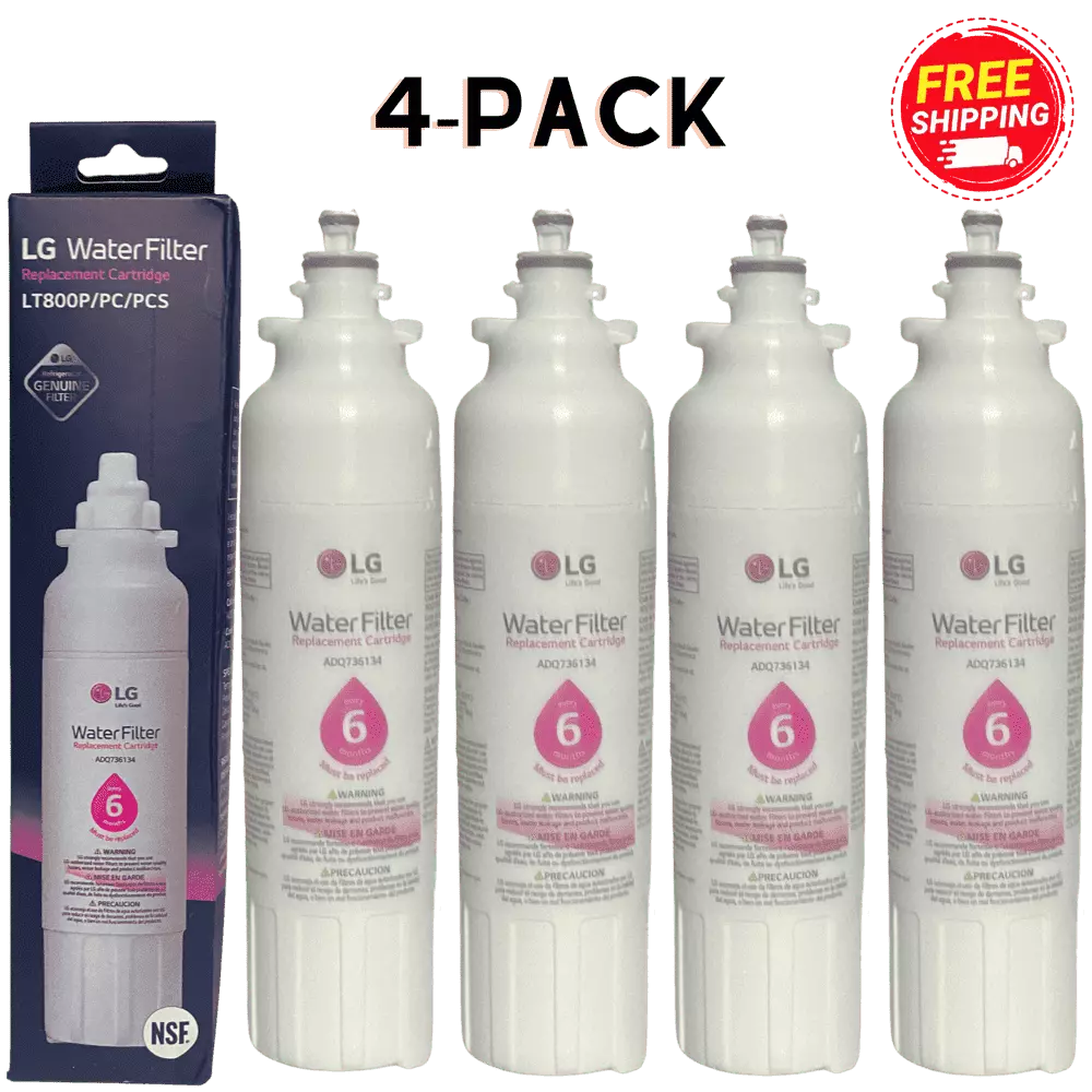 4-Pack LT800P Replacement Refrigerator Water Filter Fits 469490 46-9490 ADQ73613401 Factory New. Sealed