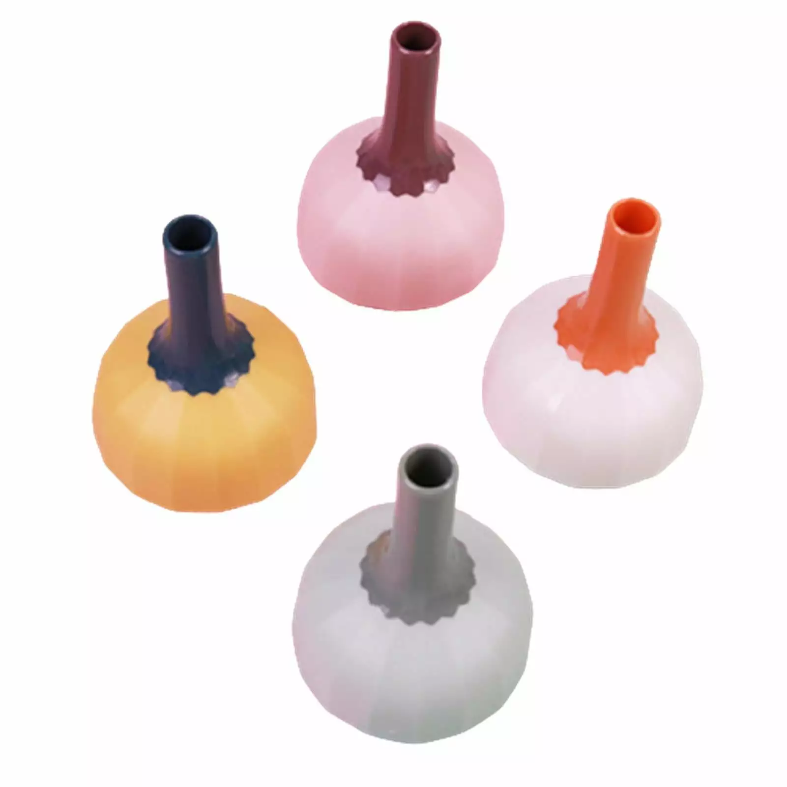 4 Pcs/set Multifunctional Oil Funnel Foldable Tpr Small Liquid Funnel With Filter Kitchen Supply